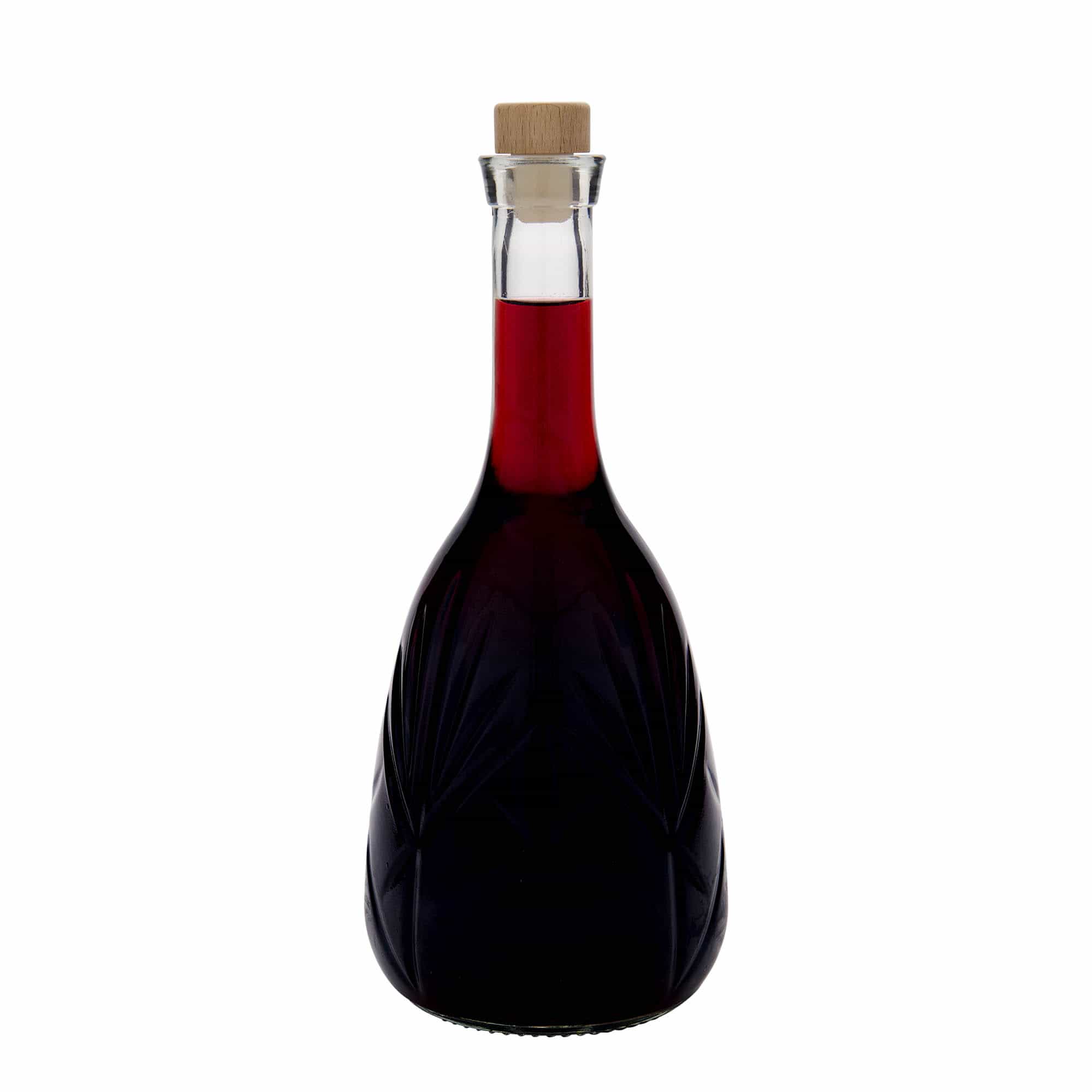 1,000 ml glass bottle 'Reliefa', opening: cork