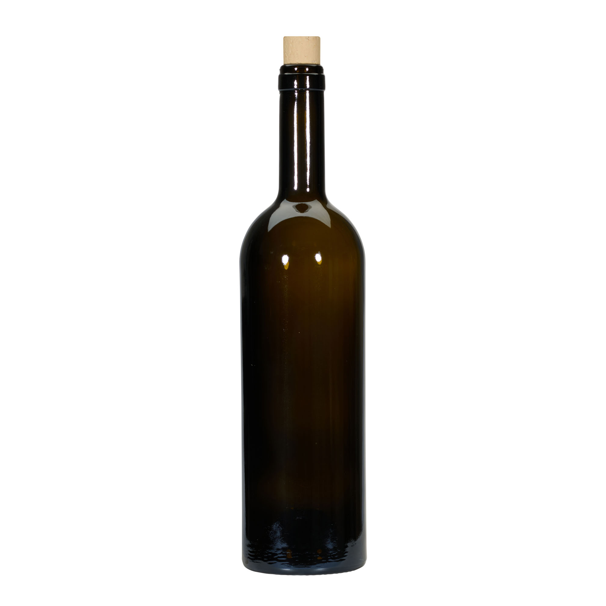 750 ml wine bottle 'Golia', antique green, neck: cork 750 ml wine bottle 'Golia', antique green, neck: cork