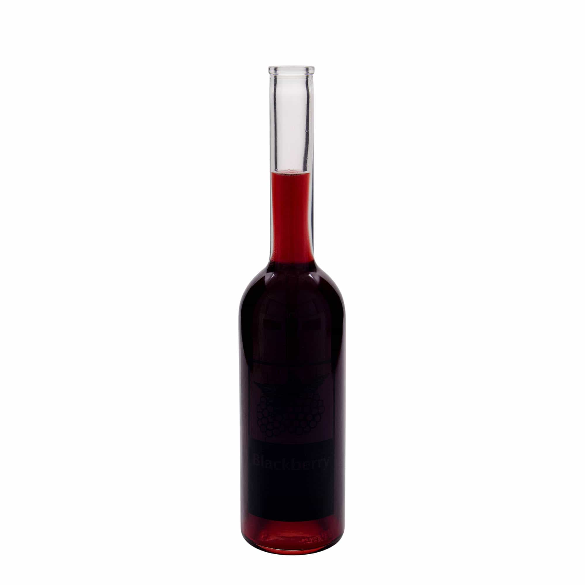 500 ml glass bottle ‘Opera’, design: Blackberry, opening: cork
