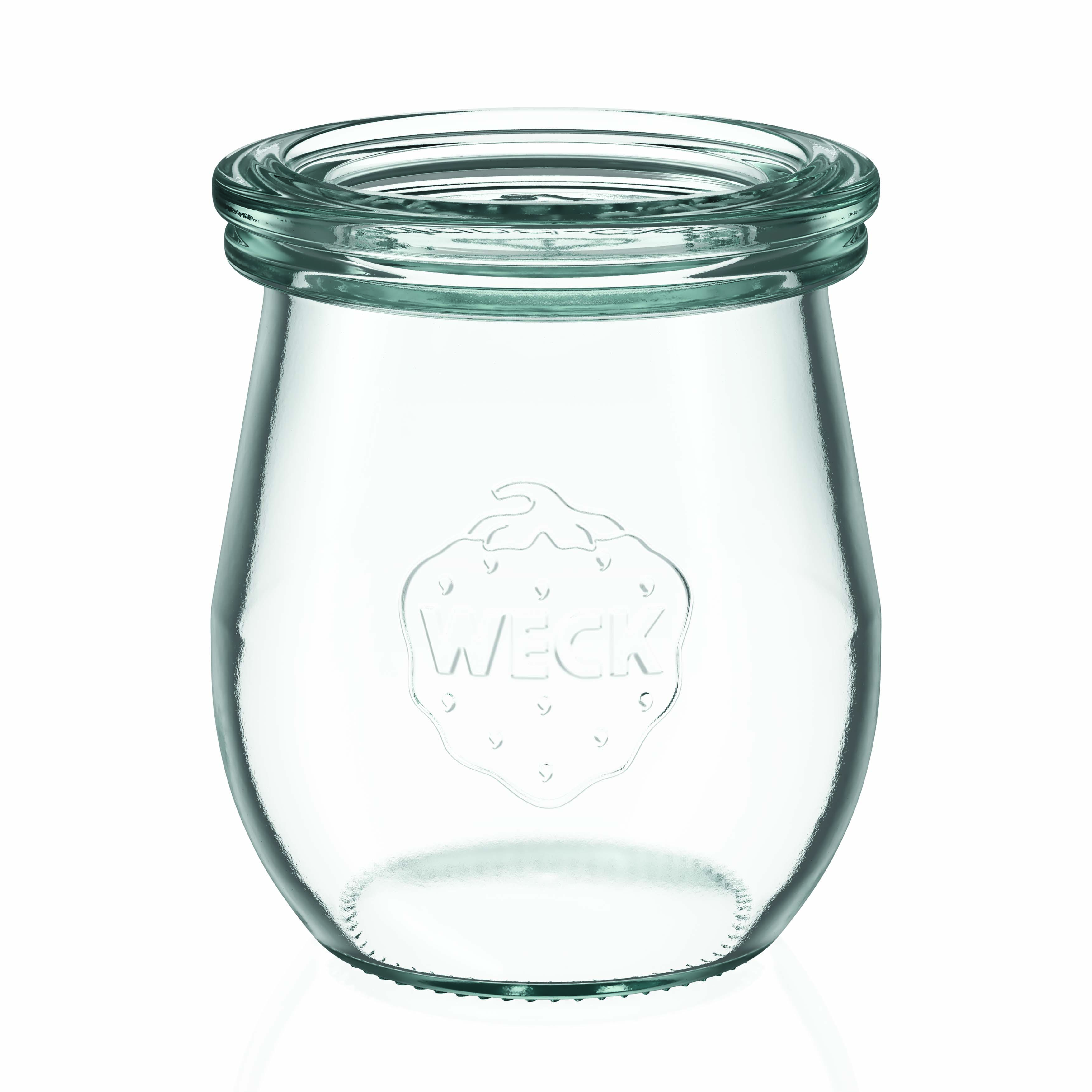 12x 220 ml WECK tulip jar with glass lid RR 60