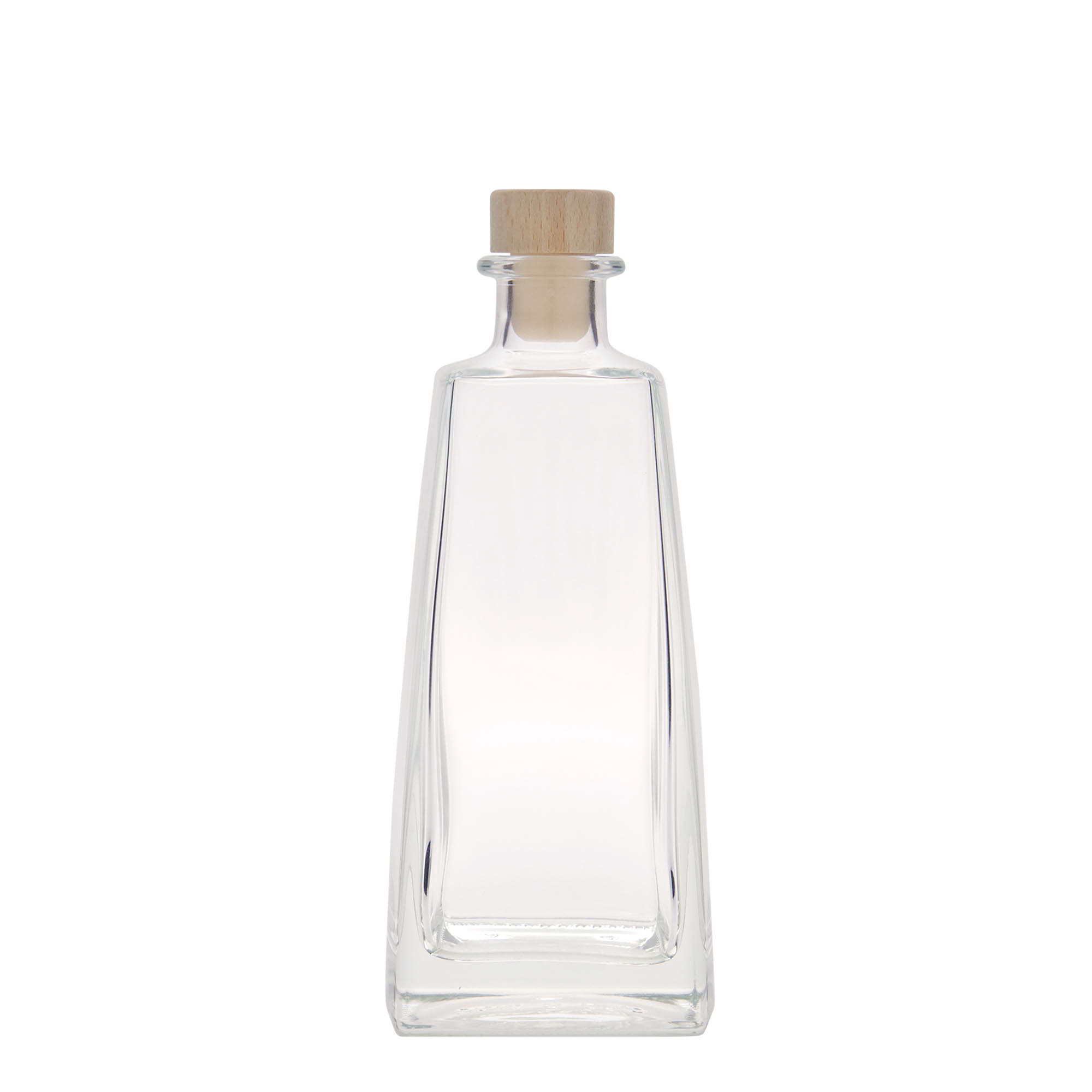 350 ml glass bottle 'Timmy', rectangular, opening: cork
