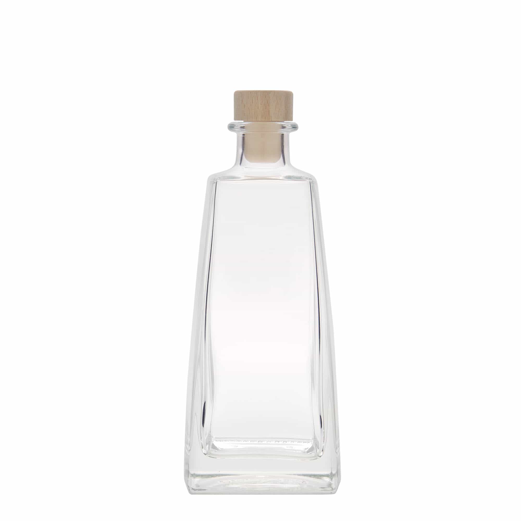 350 ml glass bottle 'Timmy', rectangular, opening: cork