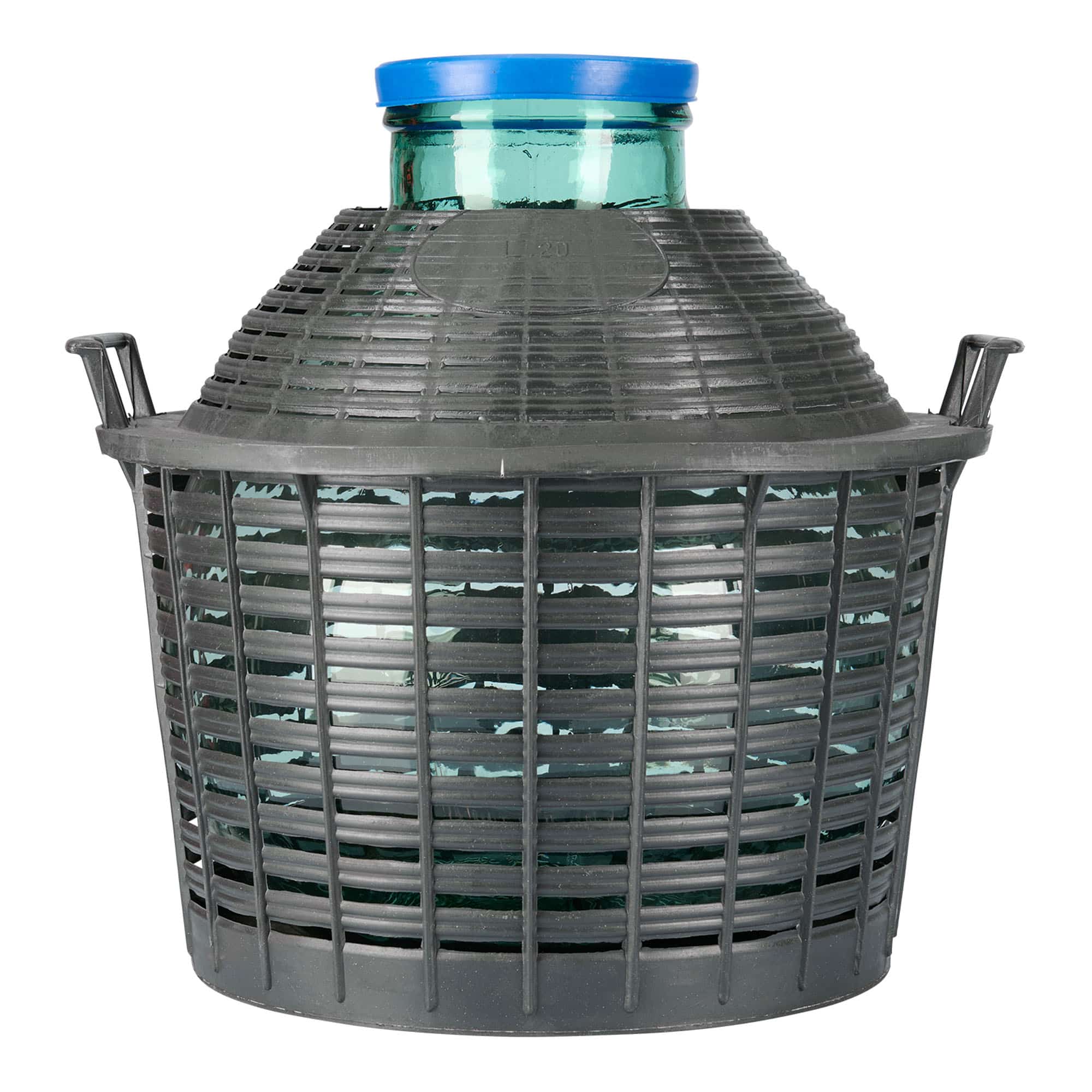 20 l wide-neck glass balloon bottle, opening: slip lid