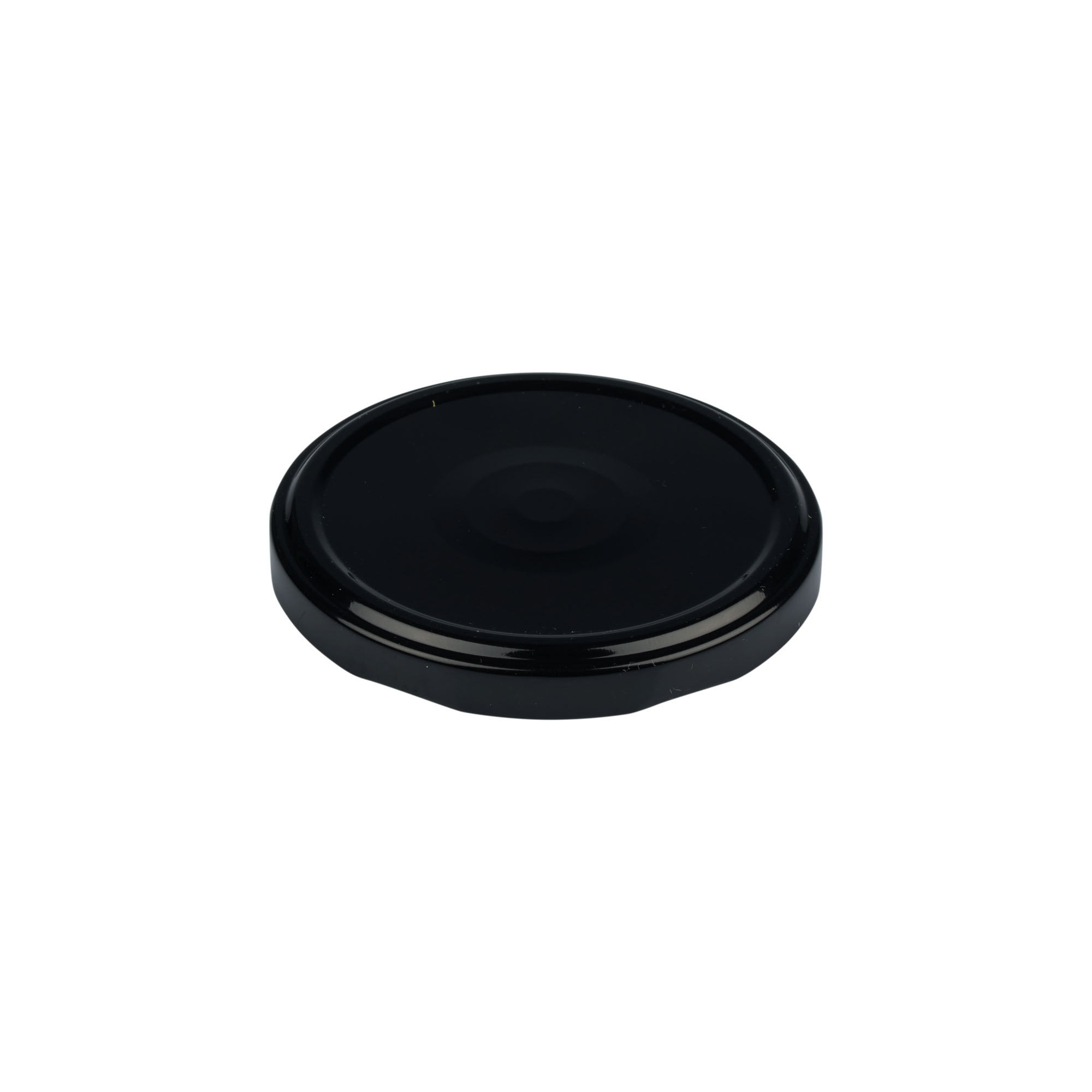 Twist-off lid, tinplate, black, for opening: TO 82 Twist-off lid, tinplate, black, for opening: TO 82