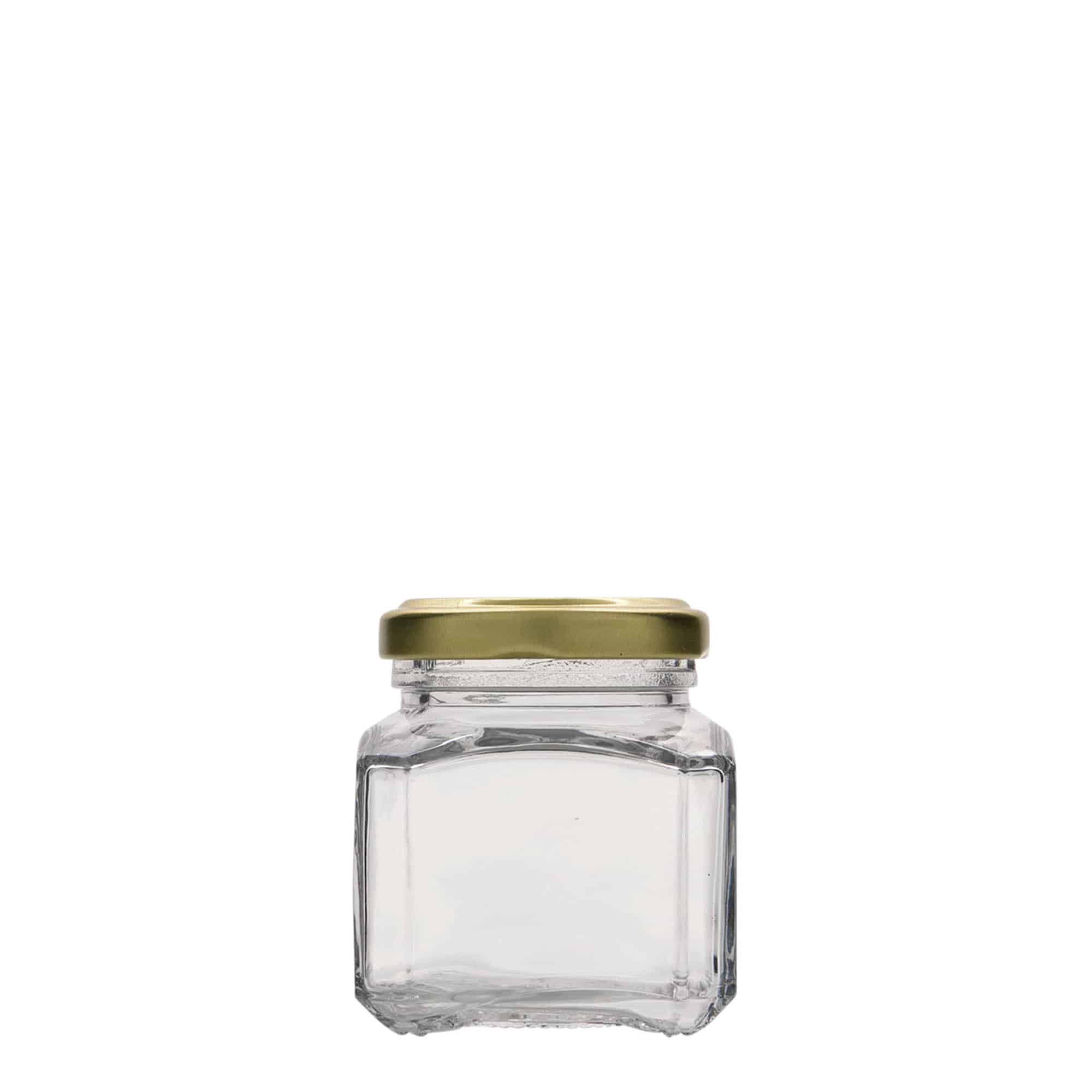 106 ml square glass ‘Milan’, opening: Twist-off (TO 48)