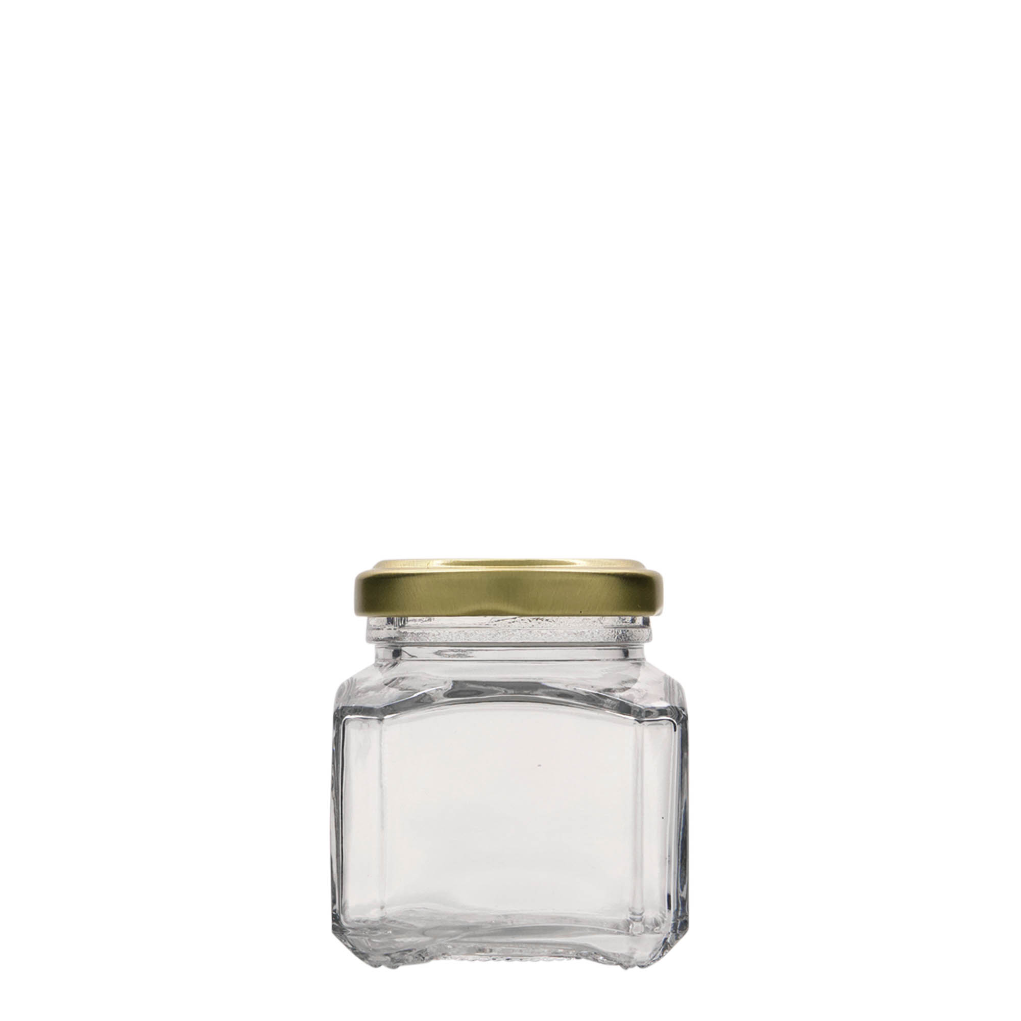 106 ml square glass ‘Milan’, opening: Twist-off (TO 48)