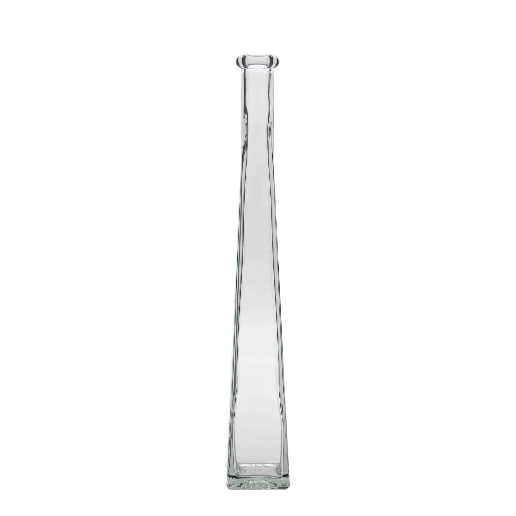 200 ml glass bottle ‘Dama Quadrato’, square, opening: cork