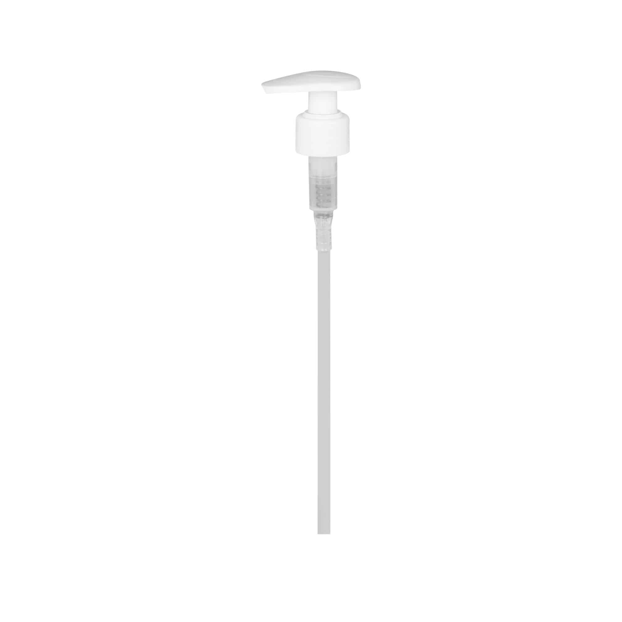 Screw cap dispenser pump, PP plastic, white, for opening: 24/410
