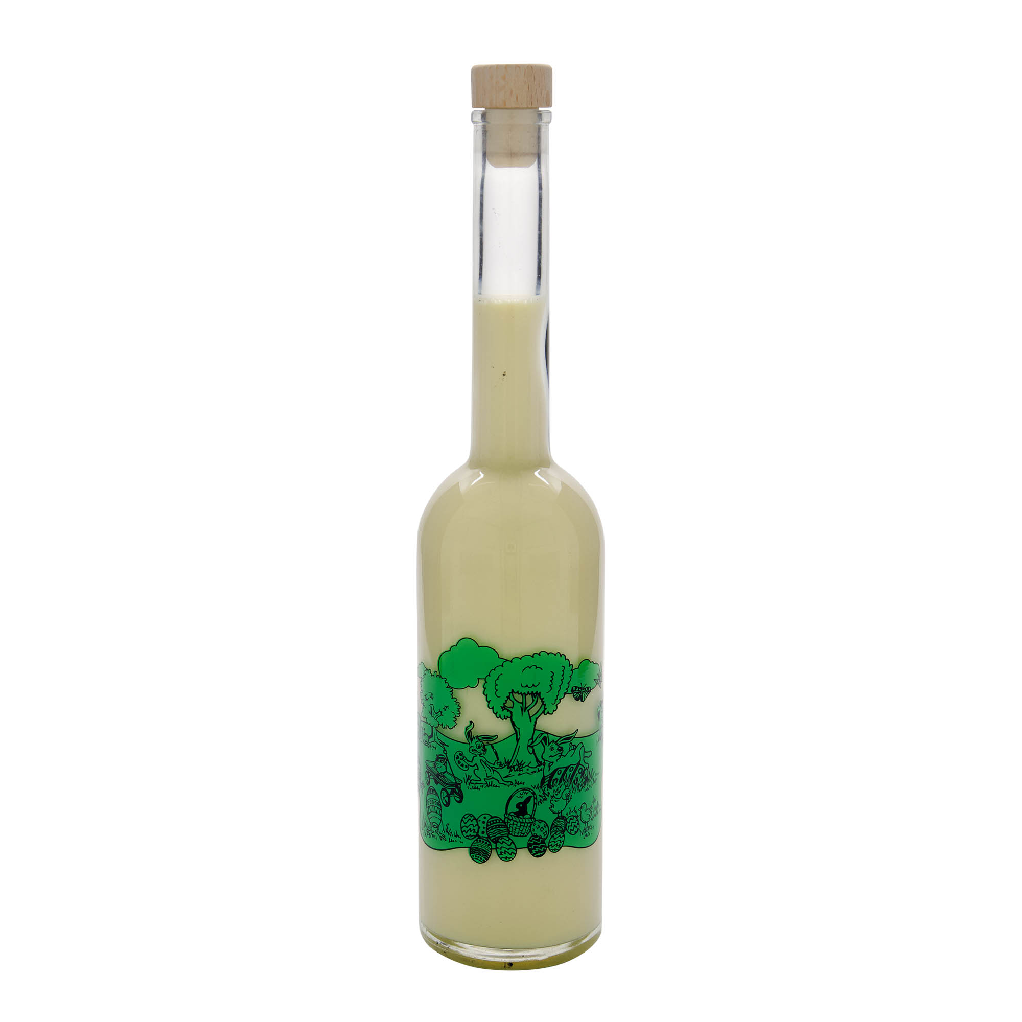 500 ml glass bottle 'Opera', design: Happy Easter, opening: cork 500 ml glass bottle 'Opera', design: Happy Easter, opening: cork