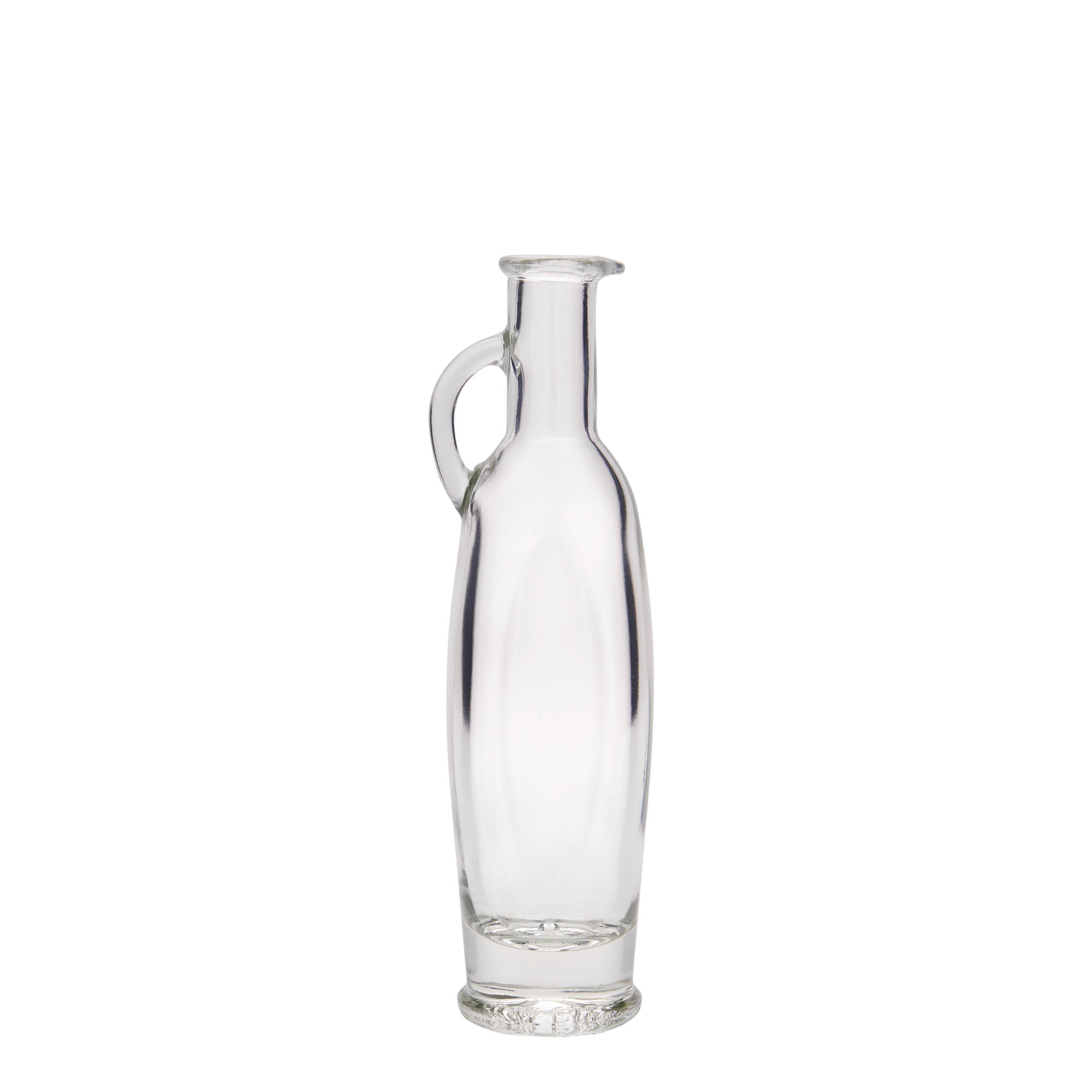 100 ml glass bottle 'Eleganta', oval, opening: cork