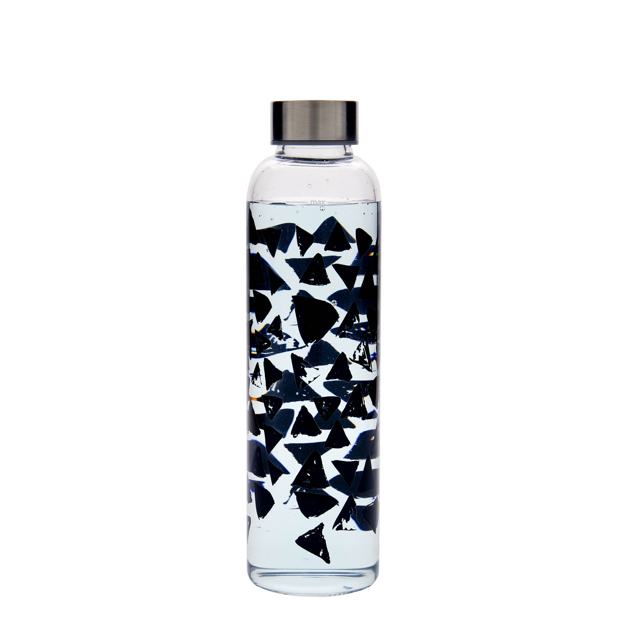 500 ml Drinking Bottle 'Perseus - Black Triangles', Opening: Screw Cap 500 ml Drinking Bottle 'Perseus - Black Triangles', Opening: Screw Cap