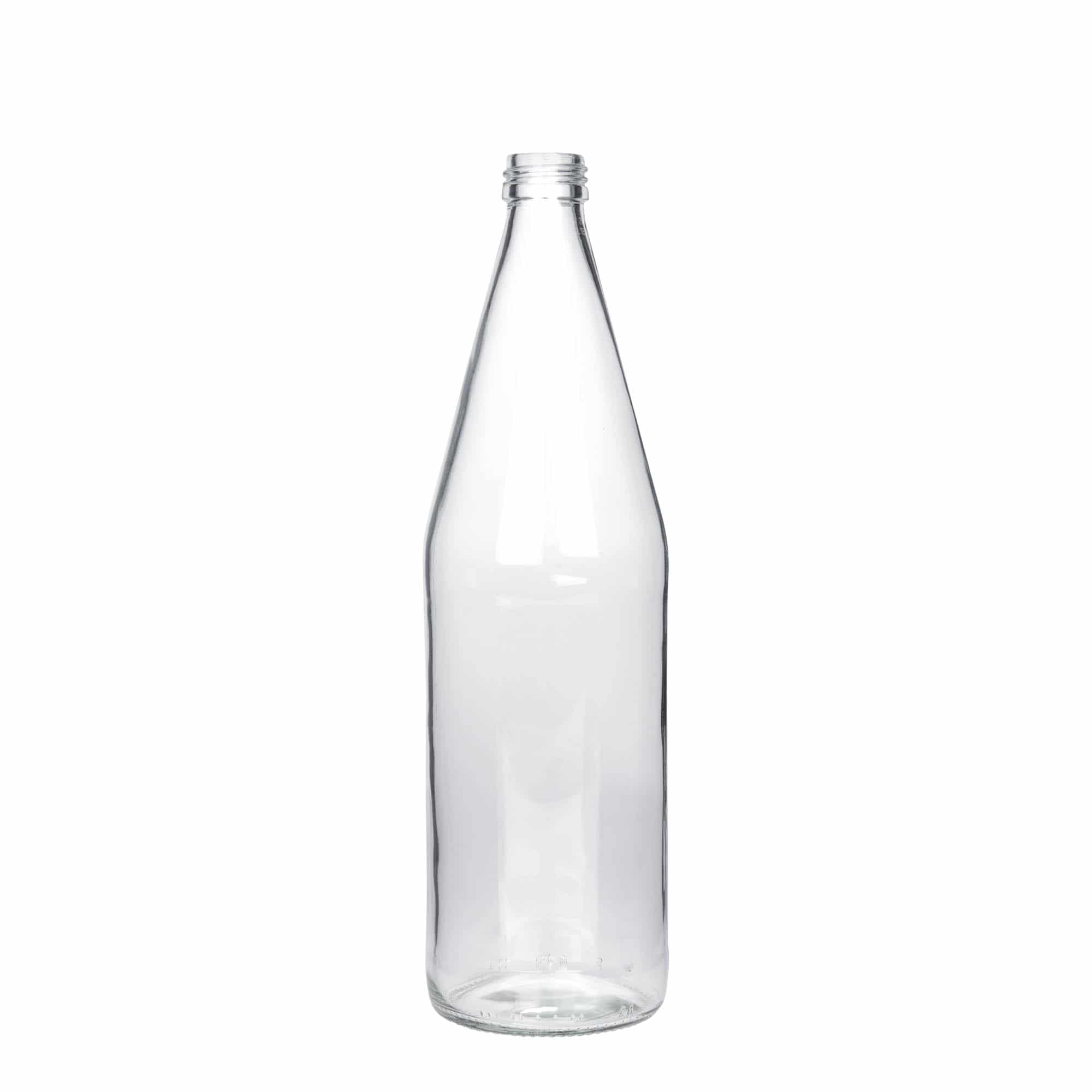 750 ml universal bottle carrot shape, glass, opening: PP 28