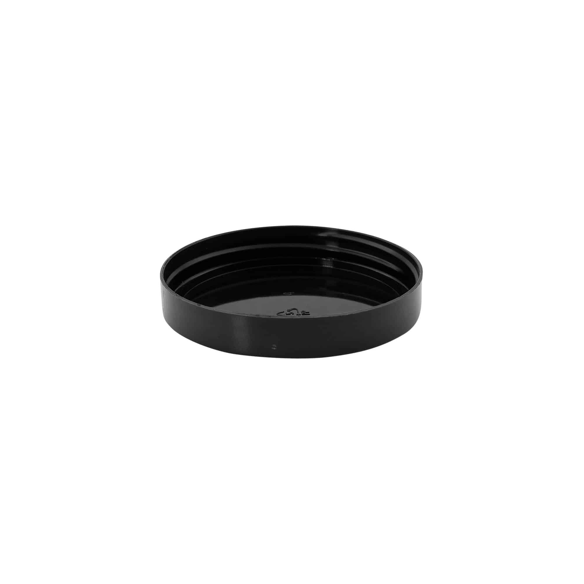 Screw cap, black PP plastic, for opening: 70/400