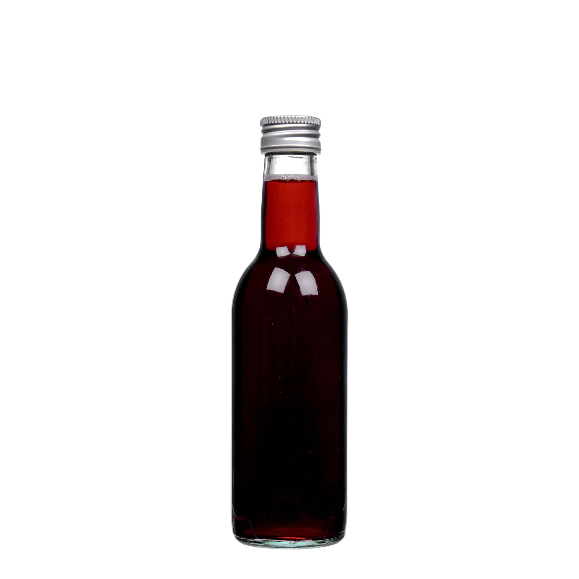 250 ml glass bottle 'Bordeaux', opening: PP 28