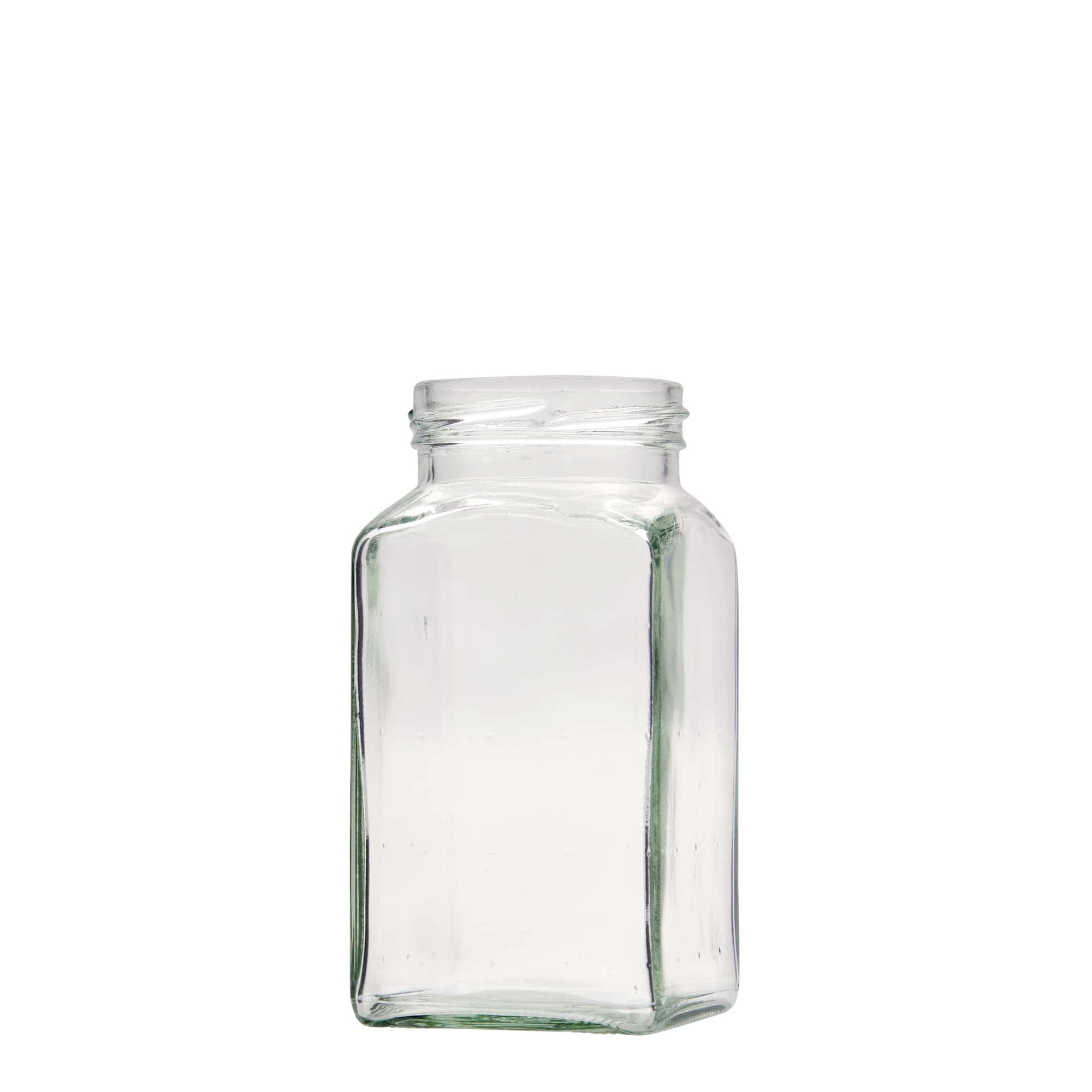 312 ml square glass, opening: twist-off (TO 58) 312 ml square glass, opening: twist-off (TO 58)