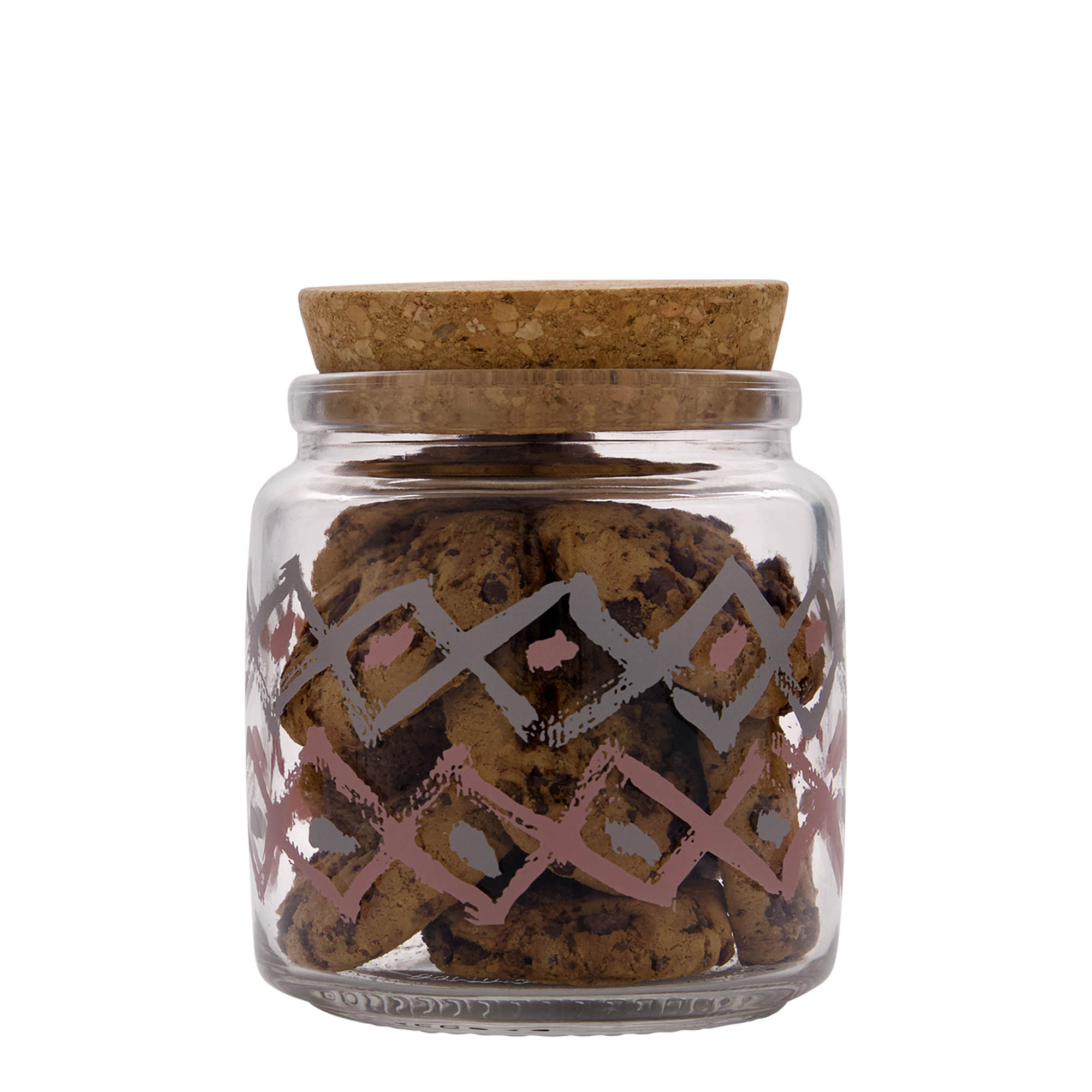 750 ml corked glass 'Giara', design: Manolibera pink, opening: cork
