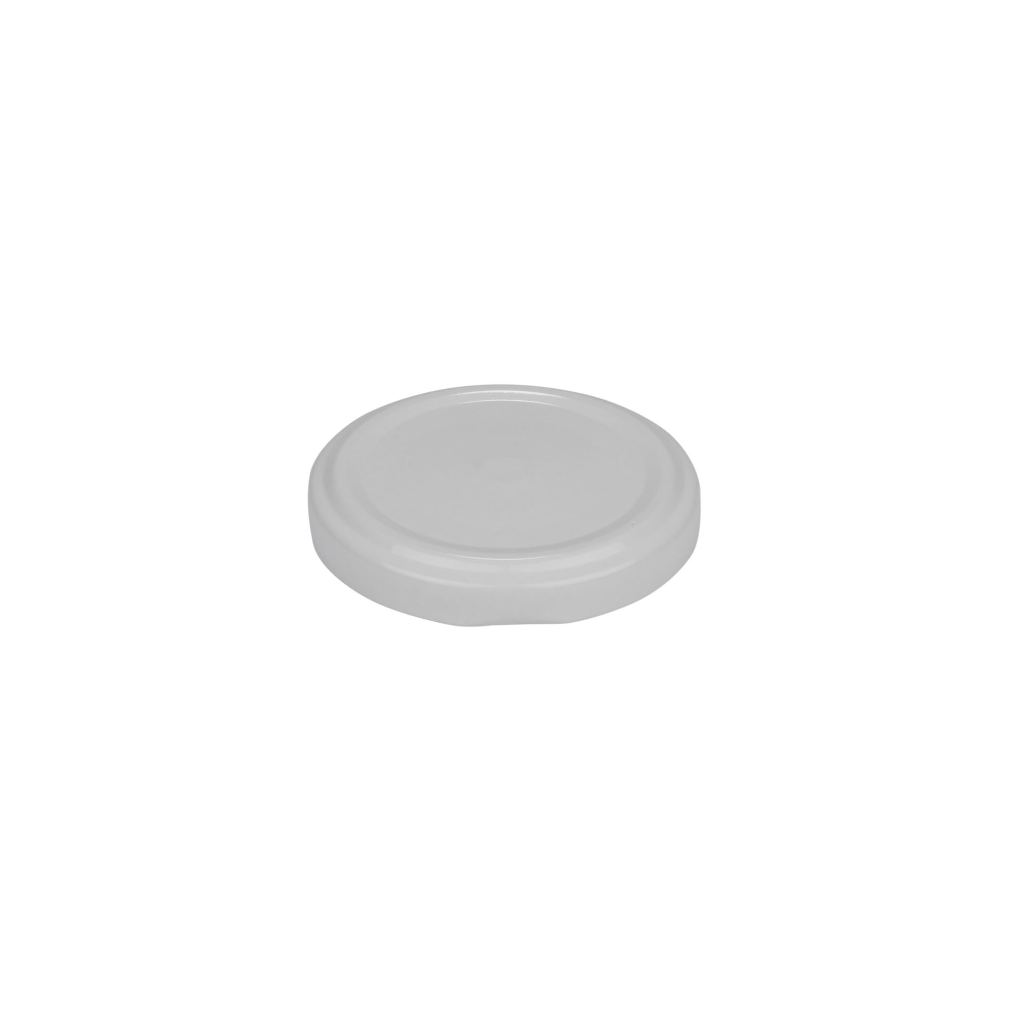 Twist-off lid, tinplate, white, for opening: TO 58 Twist-off lid, tinplate, white, for opening: TO 58