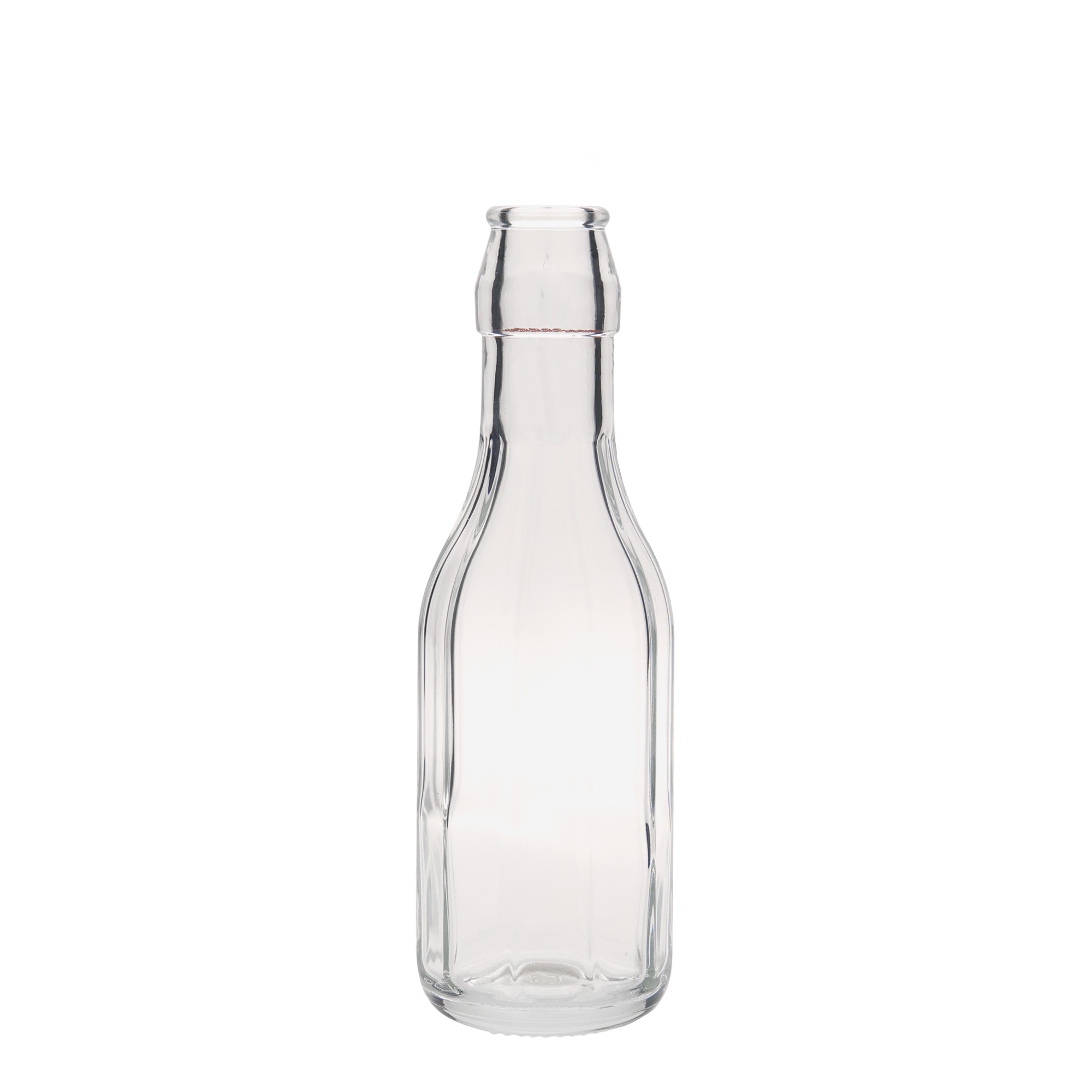 250 ml glass bottle ‘Bravo’, decagonal, opening: swing top closure