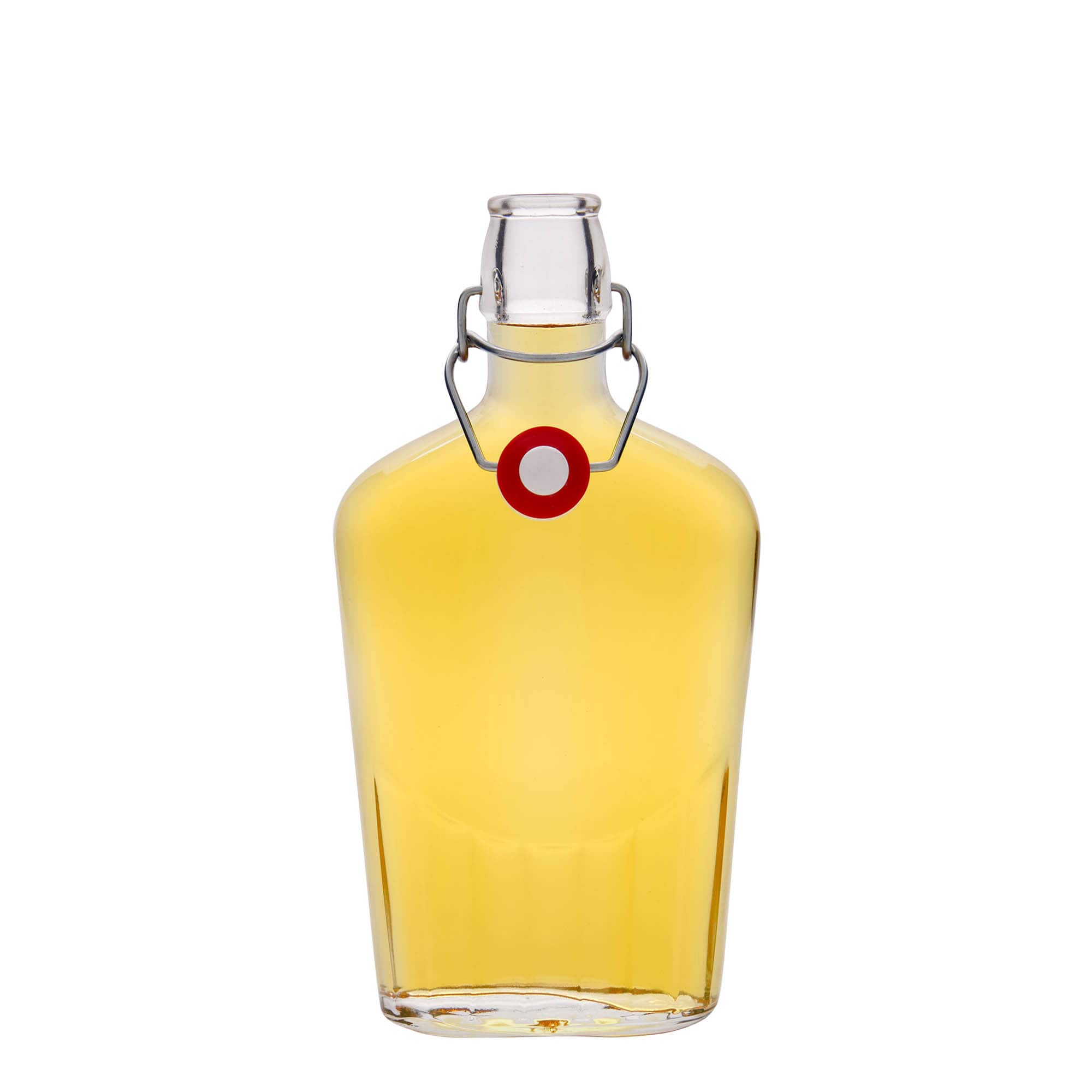 500 ml glass bottle ‘Fiaschetta’, oval, opening: swing top closure