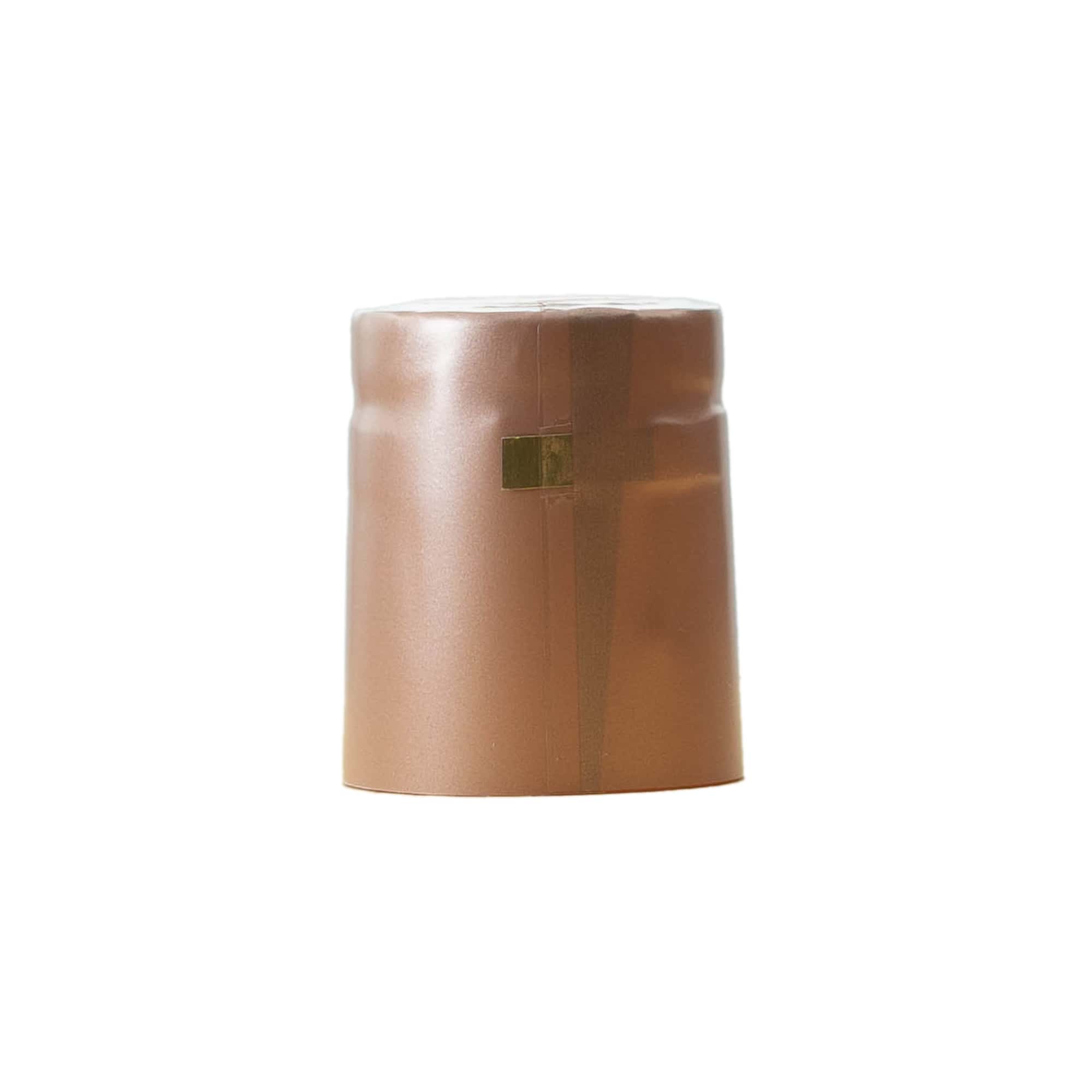 Shrink capsule 32x41, PVC plastic, terracotta