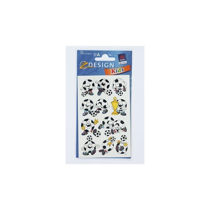 Zweckform Stickers 'Football Balls with Faces', Paper, Multicoloured Zweckform Stickers 'Football Balls with Faces', Paper, Multicoloured