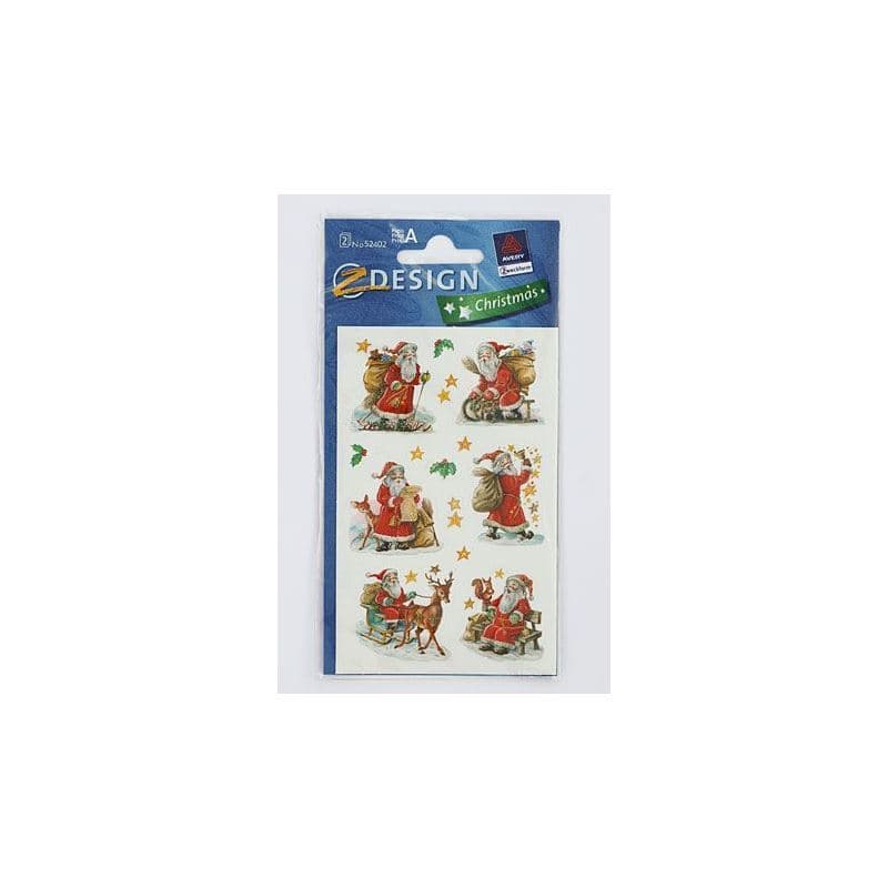 Zweckform stickers 'Santa Clauses', paper, multicoloured Zweckform stickers 'Santa Clauses', paper, multicoloured