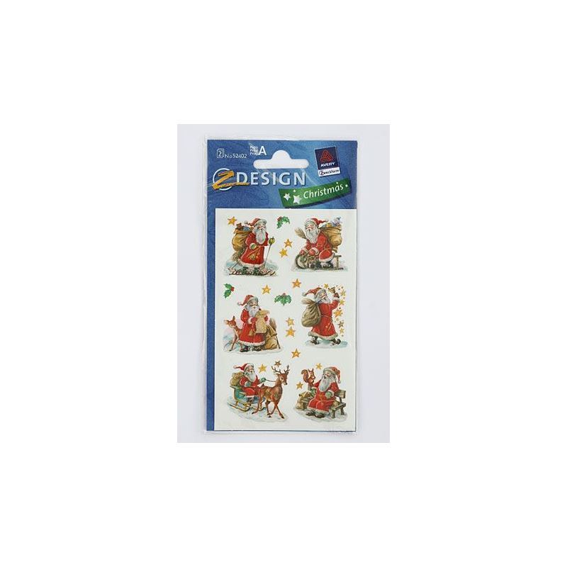 Zweckform stickers 'Santa Clauses', paper, multicoloured