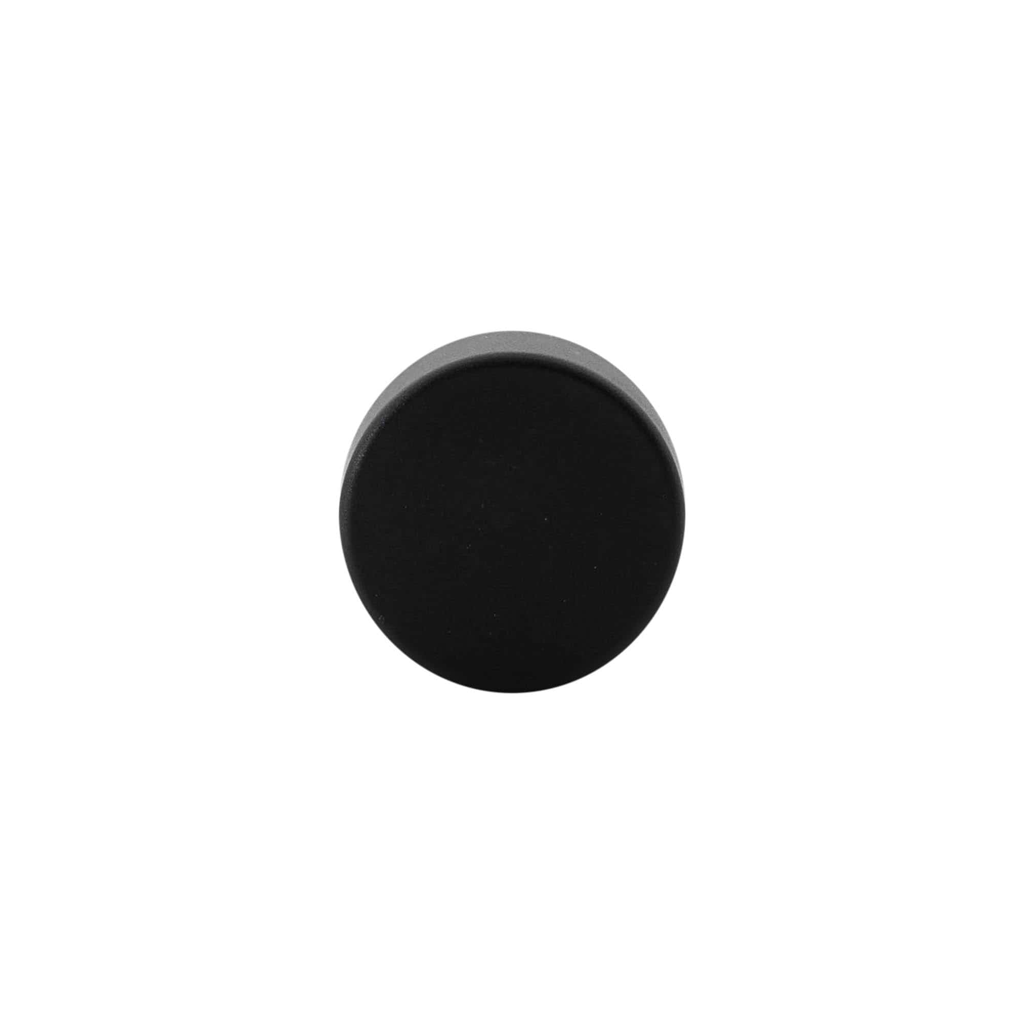 Handle corks 19 mm, plastic, black, for mouth: cork