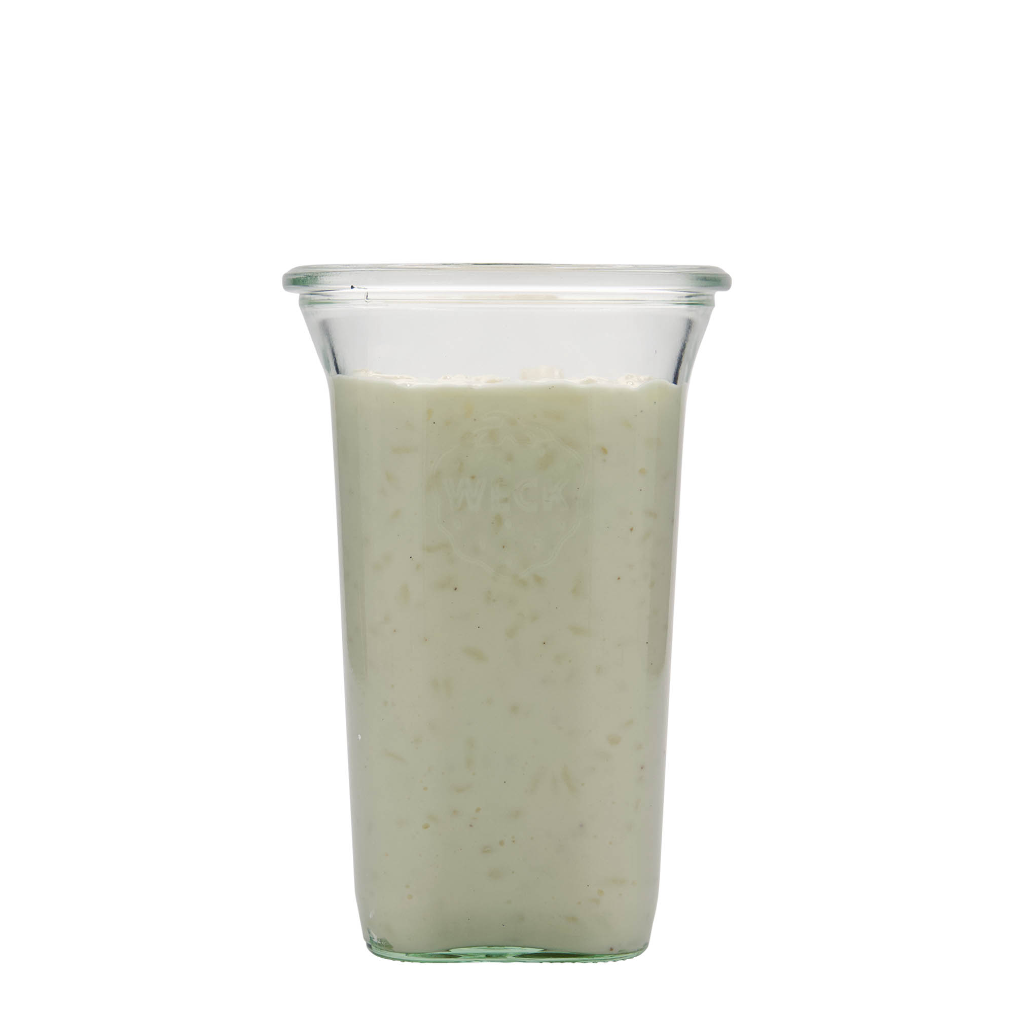 795 ml WECK Quadro jar, square, opening: round rim