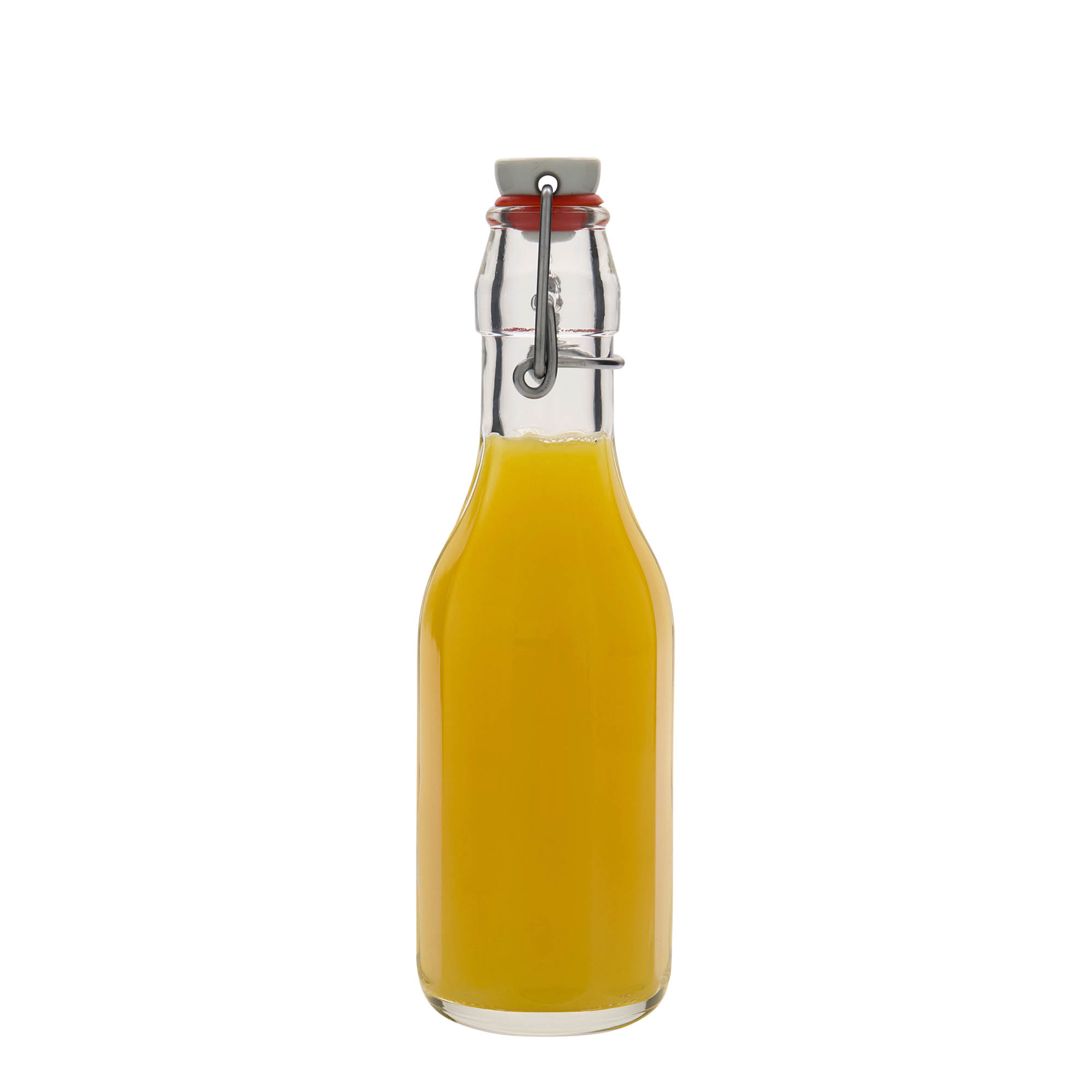 250 ml glass bottle ‘Bravo’, decagonal, opening: swing top closure
