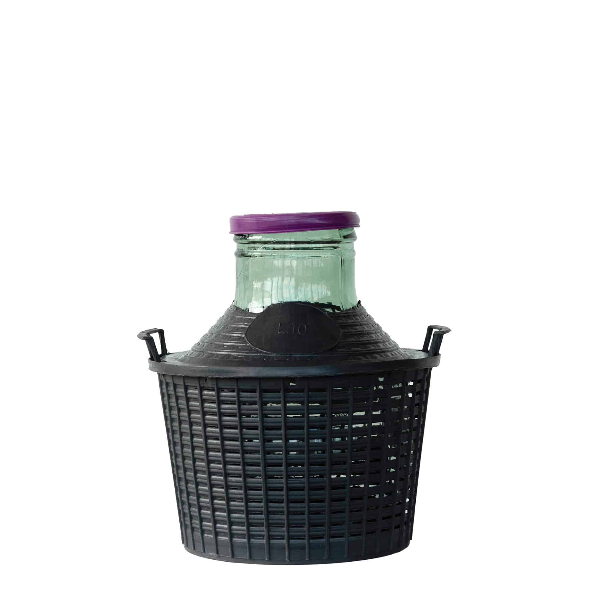10 l wide-neck balloon bottle, glass, opening: slip lid