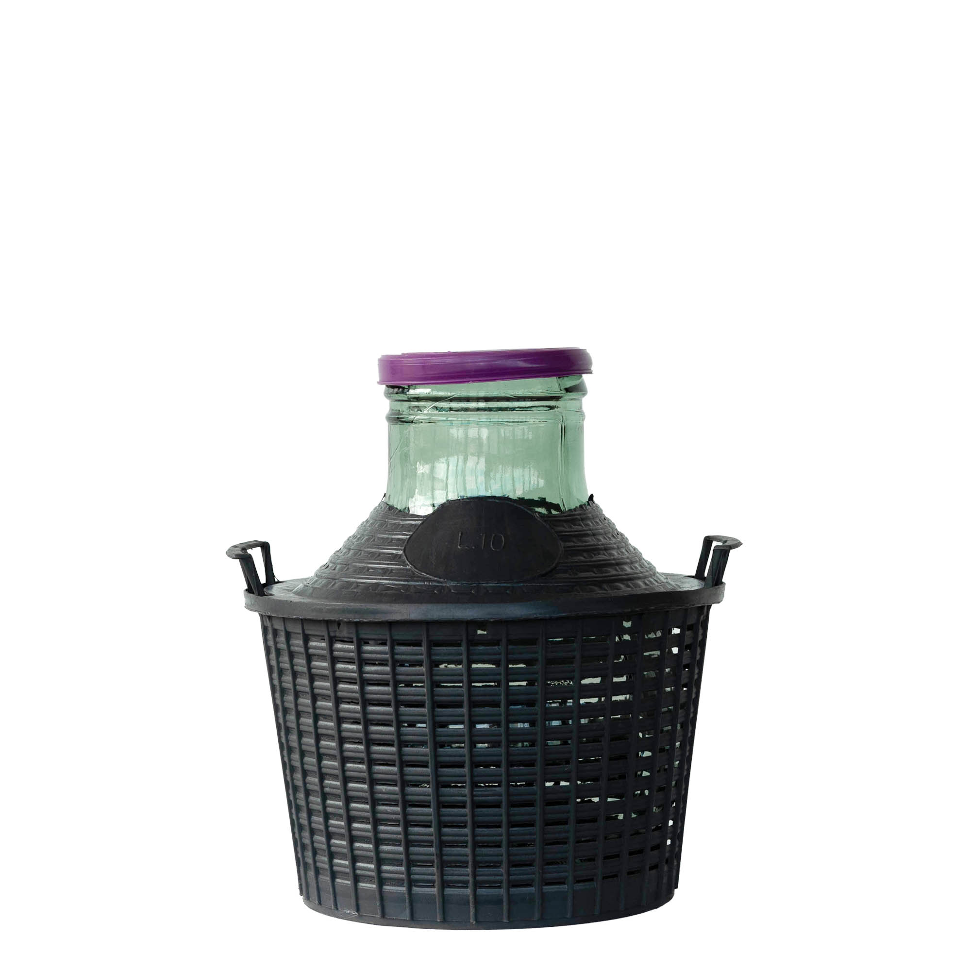 10 l wide-neck balloon bottle, glass, opening: slip lid