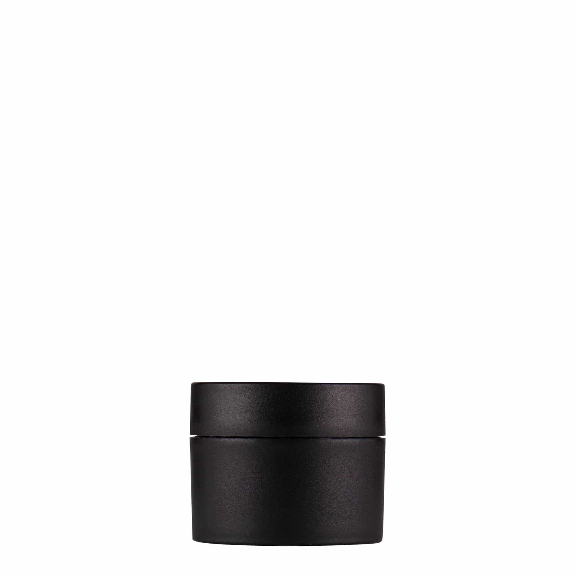 15 ml plastic jar ‘Antonella’, PP, black, opening: screw cap