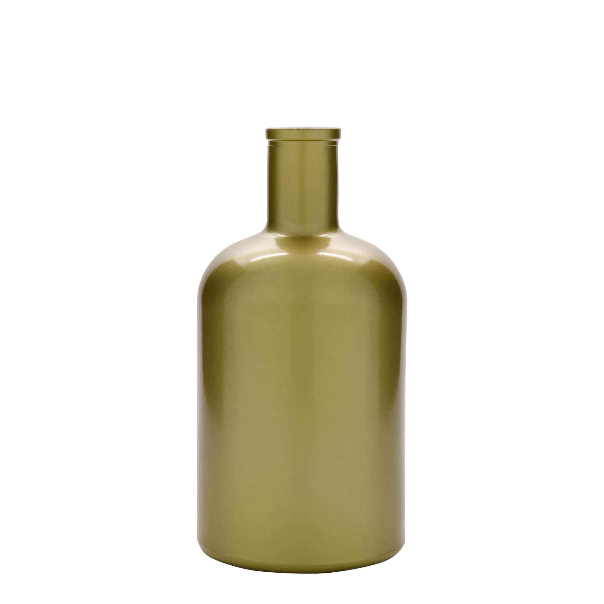 700 ml glass bottle 'Gerardino', gold, closure: cork