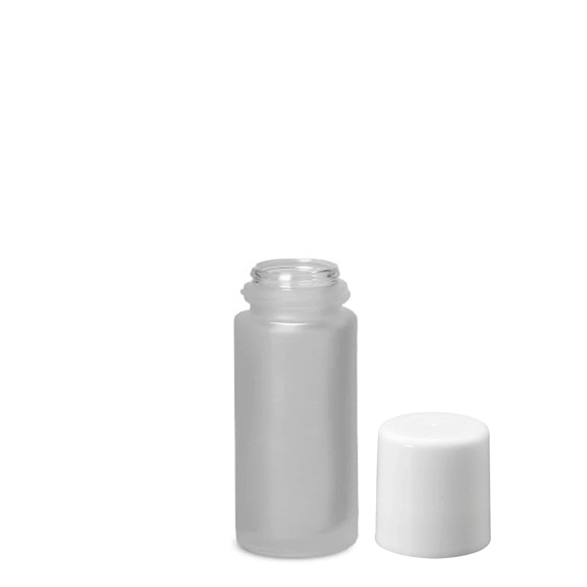 50 ml roll-on bottle, glass, frosted, opening: screw cap