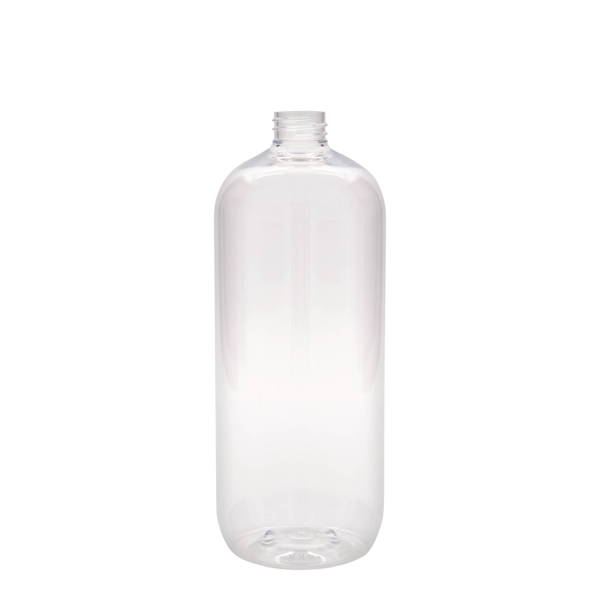 1,000 ml PET bottle ‘Boston’, plastic, opening: 28/410