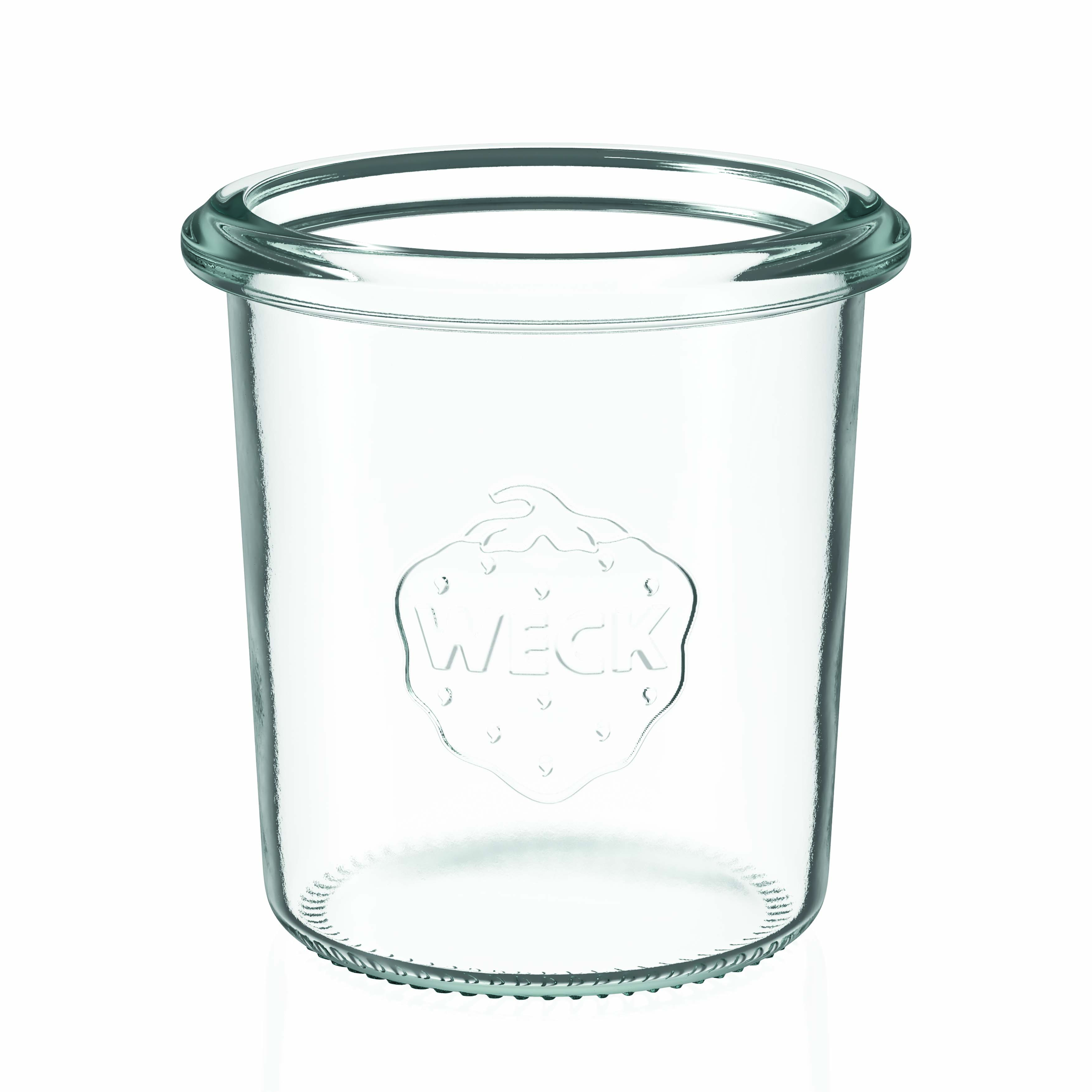 12x 160 ml WECK inverted jar with glass lid RR 60