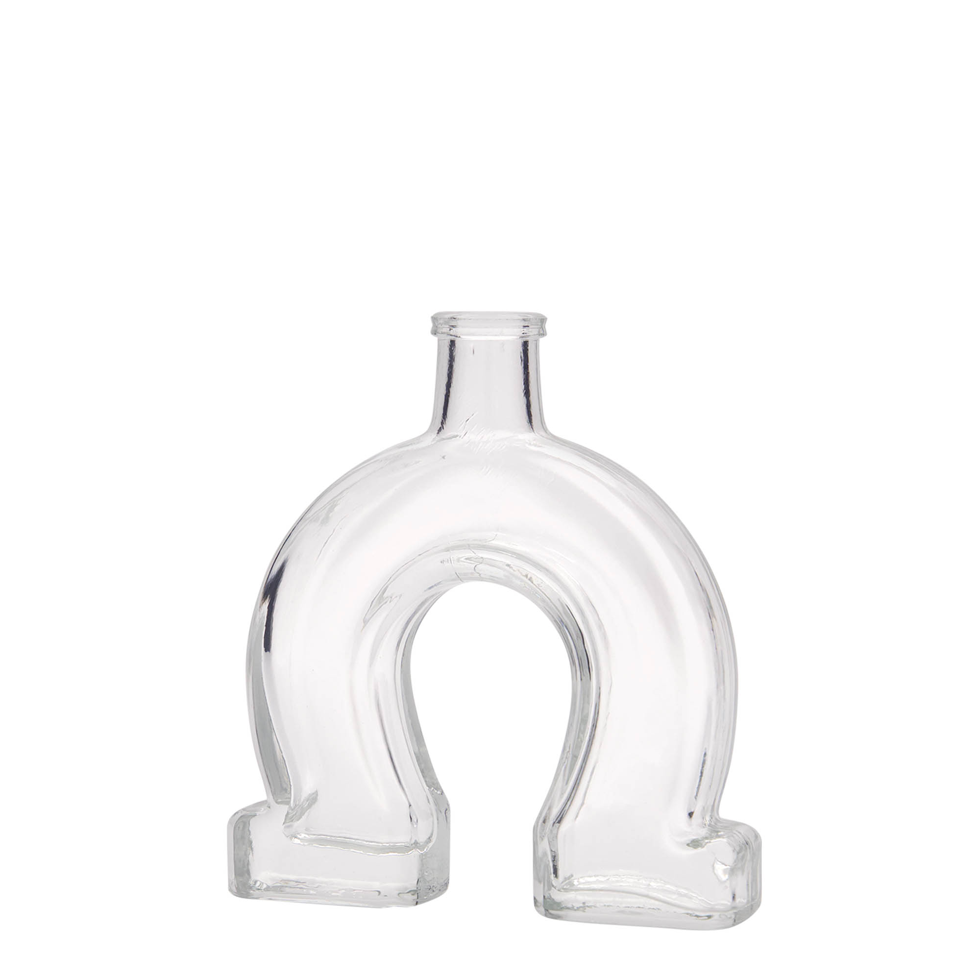 100 ml glass bottle 'Horseshoe', opening: cork