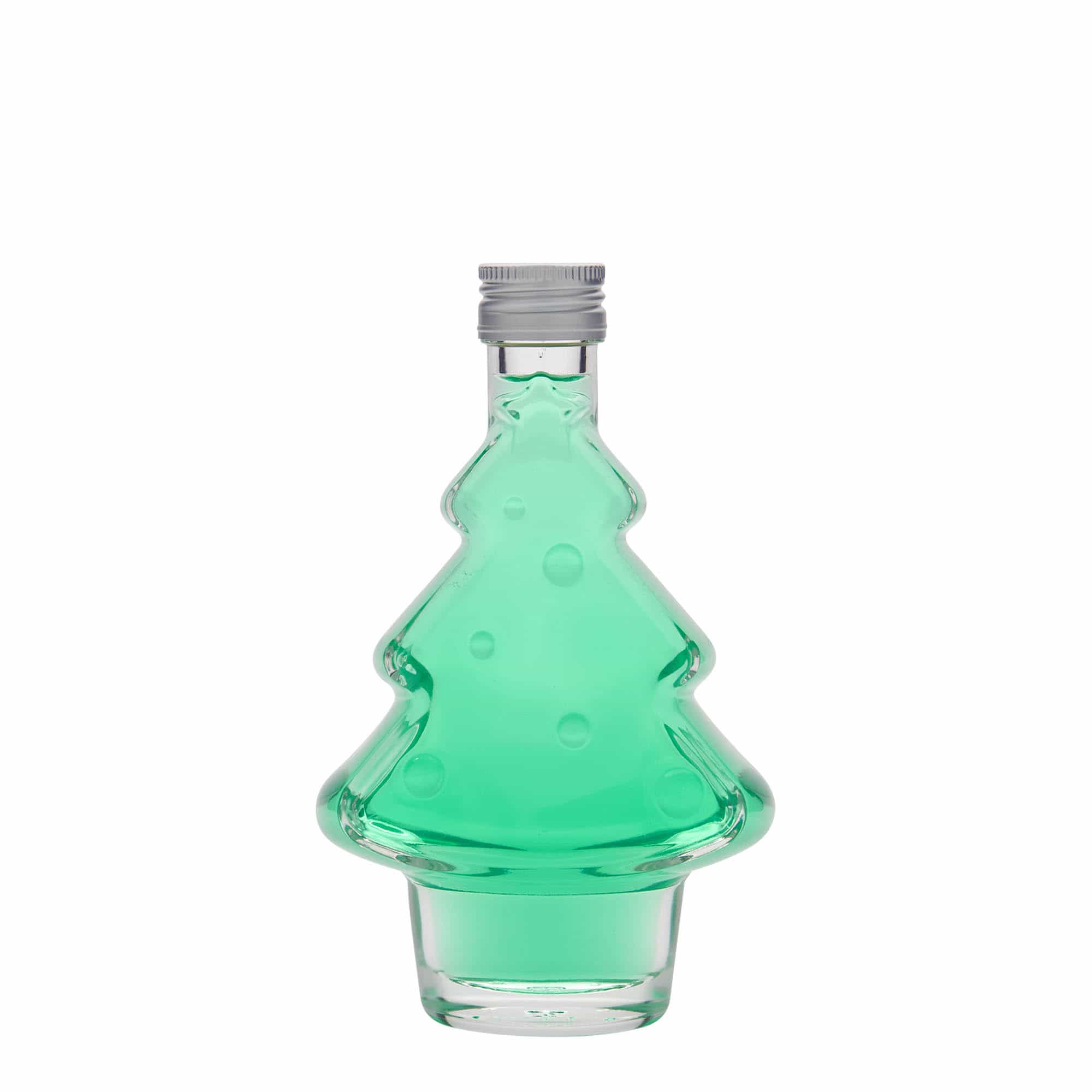 200 ml glass bottle ‘Christmas tree’, opening: PP 28