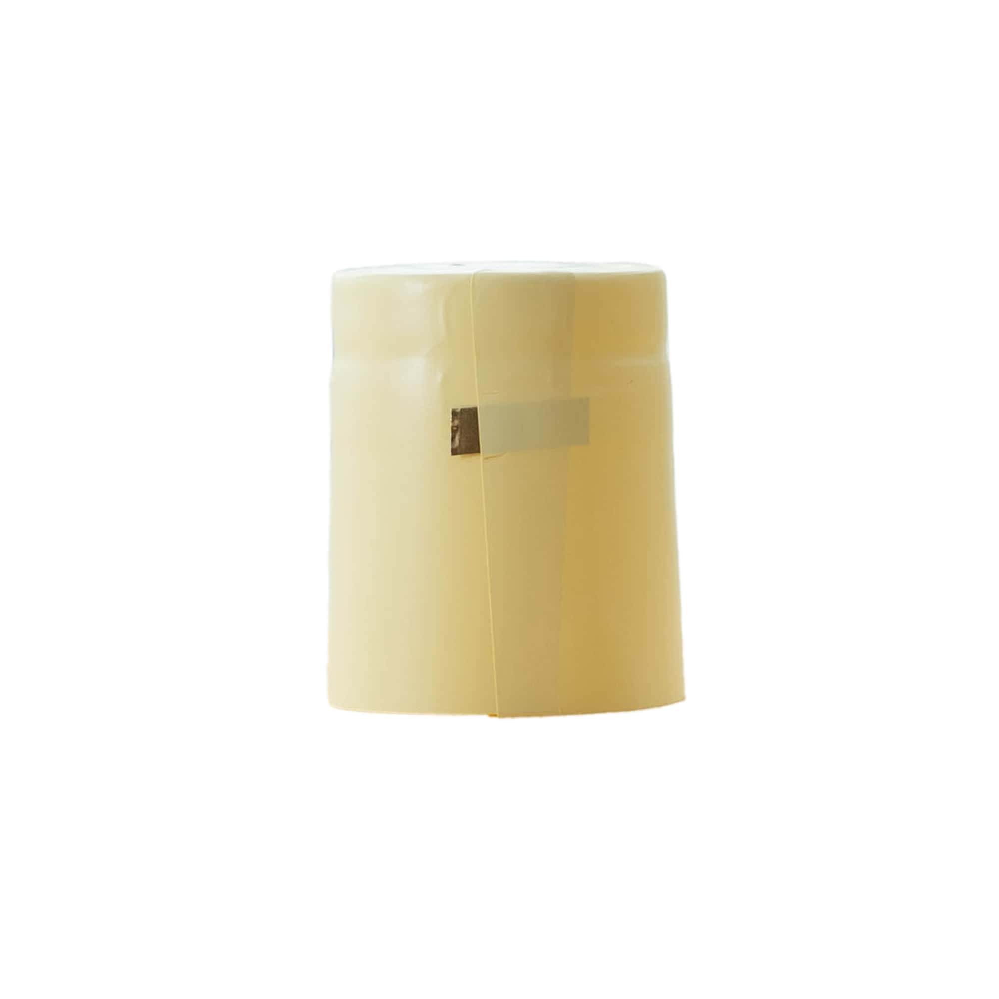 Shrink capsule 32x41, PVC plastic, champagne