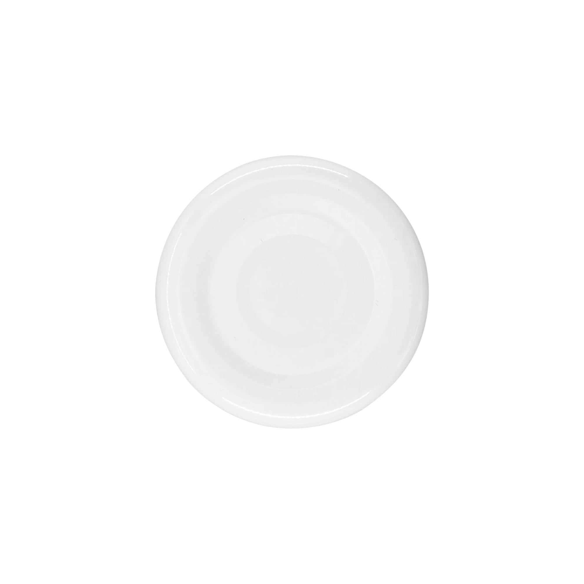 Twist-off lid, tinplate, white, for opening: TO 38