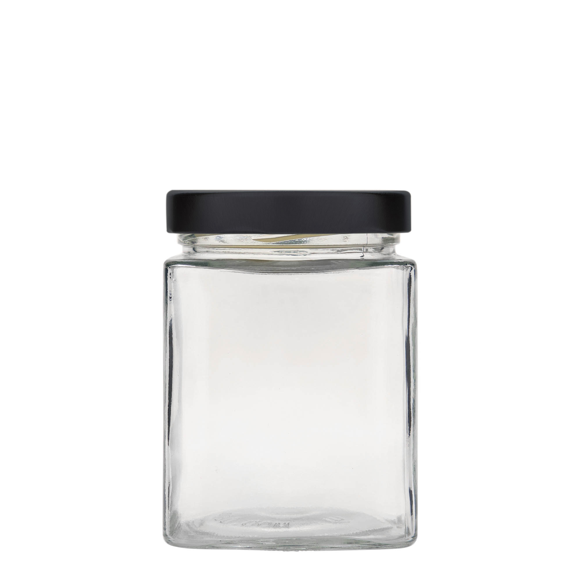 580 ml square jar 'Ikarus', opening: Deep-Twist-Off (DTO 82) 580 ml square jar 'Ikarus', opening: Deep-Twist-Off (DTO 82)