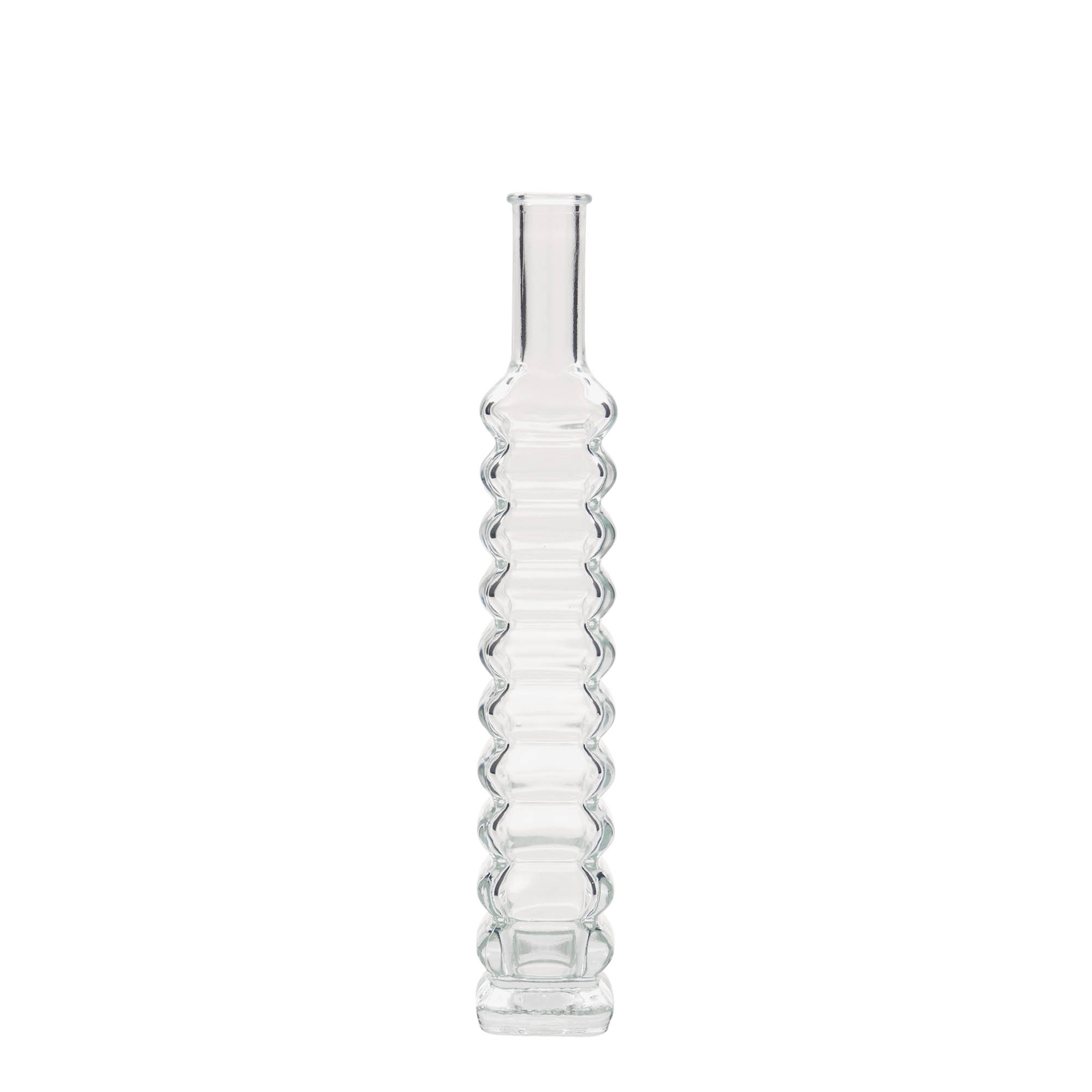 100 ml glass bottle 'Roma', square, opening: cork 100 ml glass bottle 'Roma', square, opening: cork