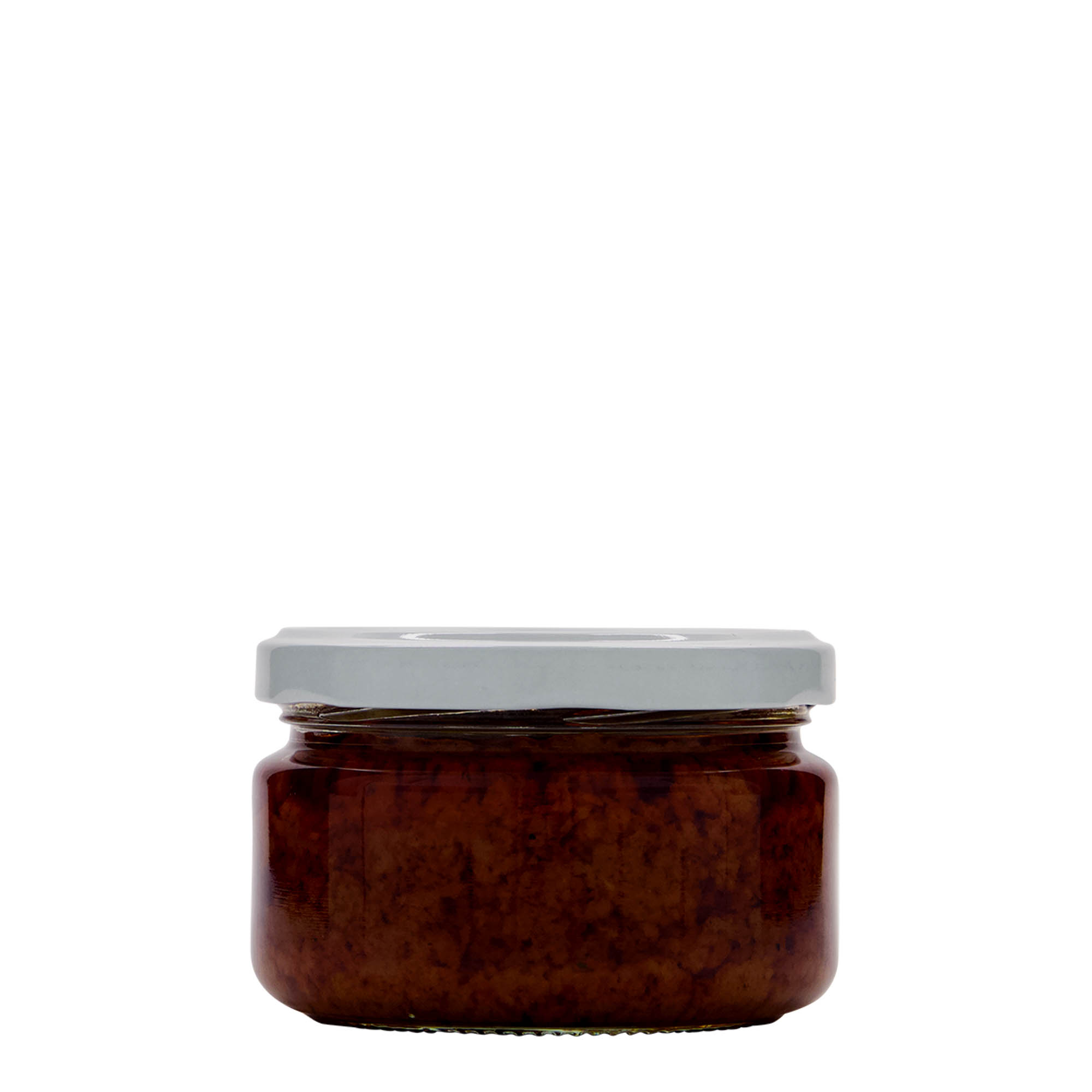 230 ml flat round jar, opening: Twist-Off (TO 82) 230 ml flat round jar, opening: Twist-Off (TO 82)