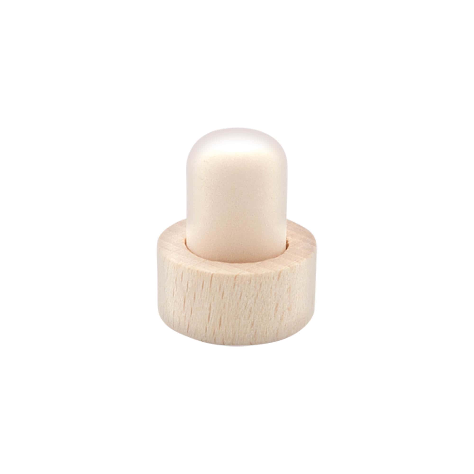 Handle corks 18 mm, wood/plastic, for opening: cork