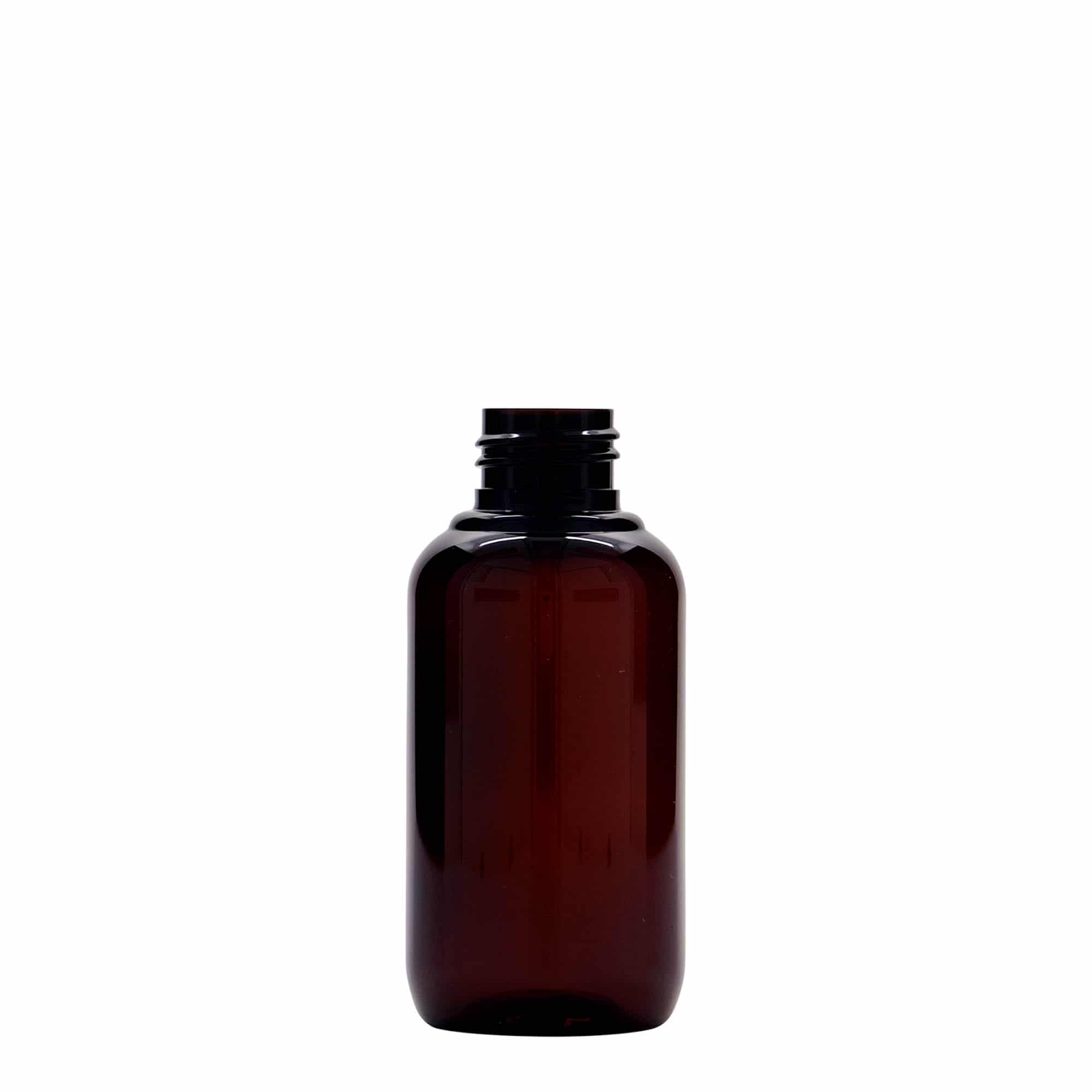 100 ml recycled plastic bottle 'Victor's Best', PCR, brown, closure: GPI 24/410