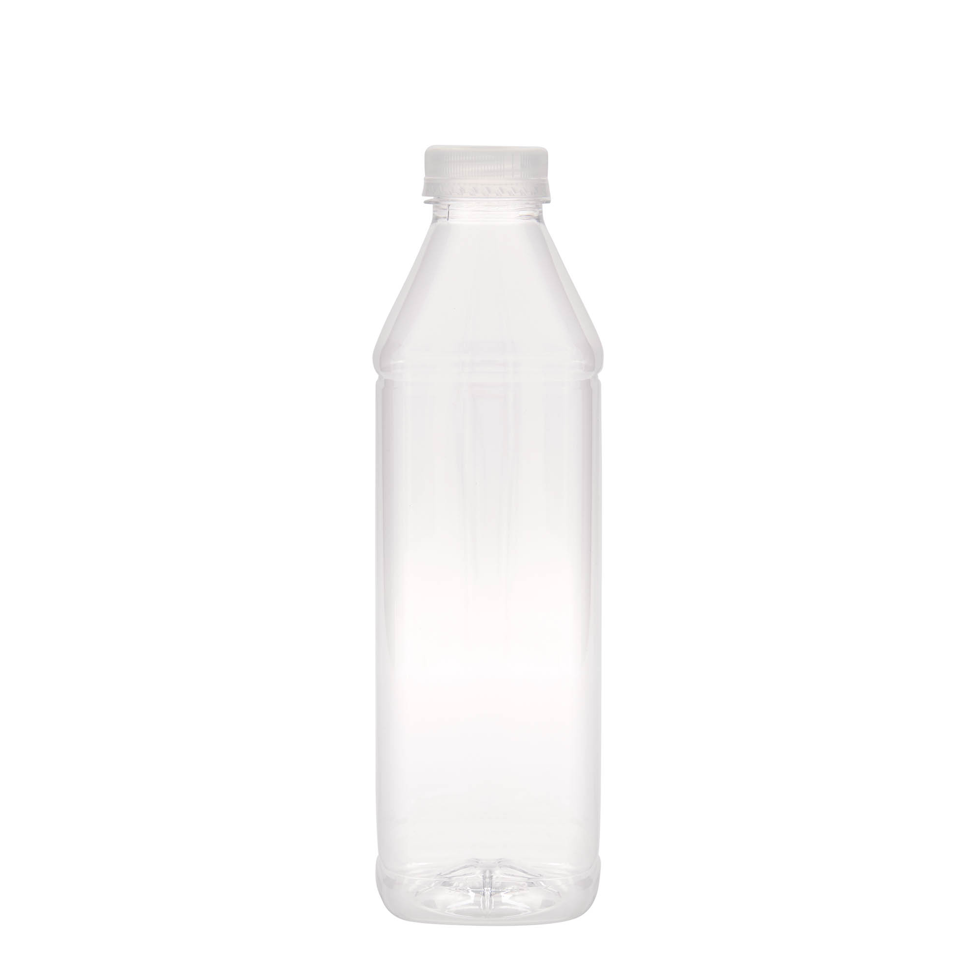 1,000 ml PET bottle 'Milk and Juice Carré', square, plastic, opening: 38 mm