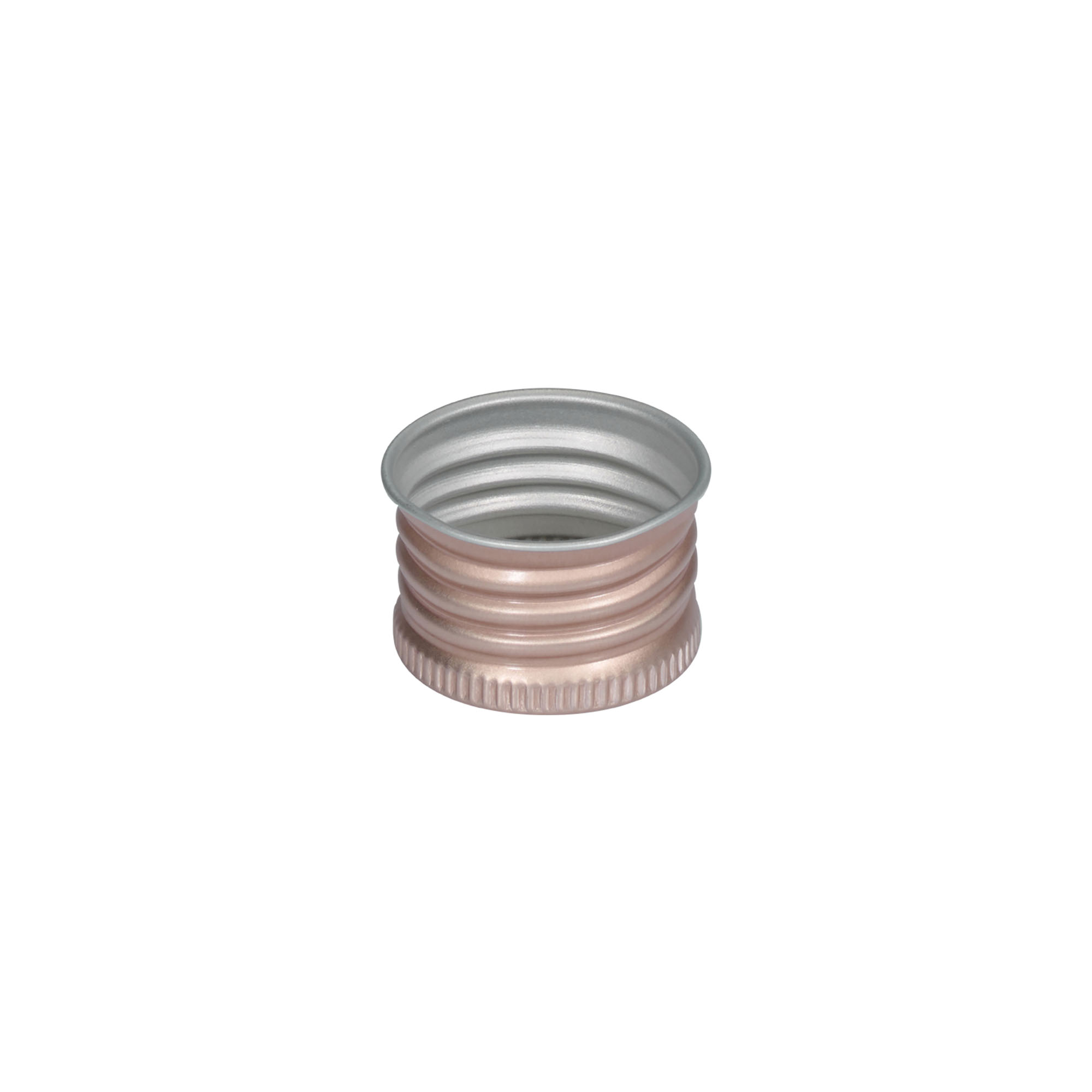 Screw cap, metal, pink, for opening: 24/410