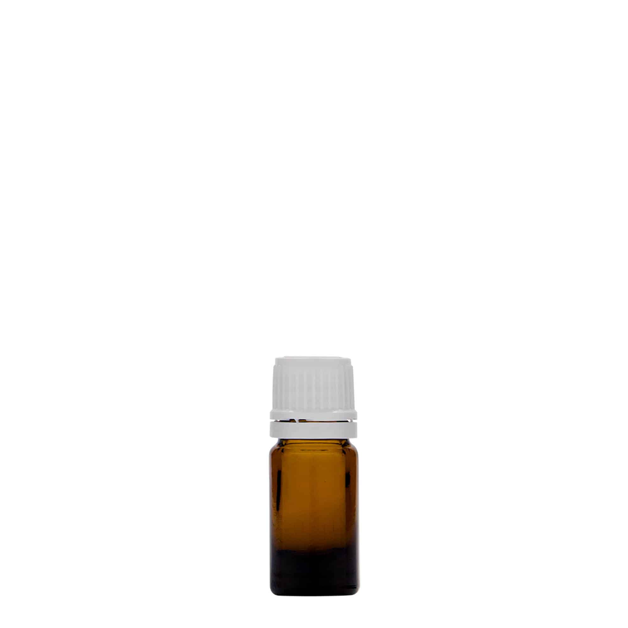 5 ml medicine bottle, glass, brown, opening: DIN 18