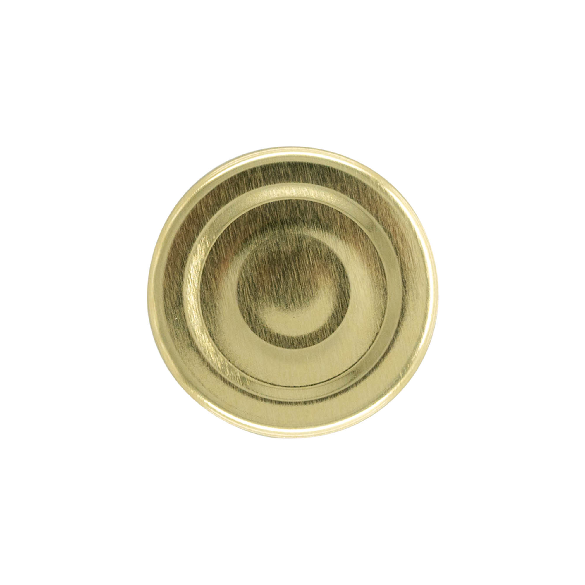 Twist-off lid, tinplate, sterilizable, gold, for opening: TO 43